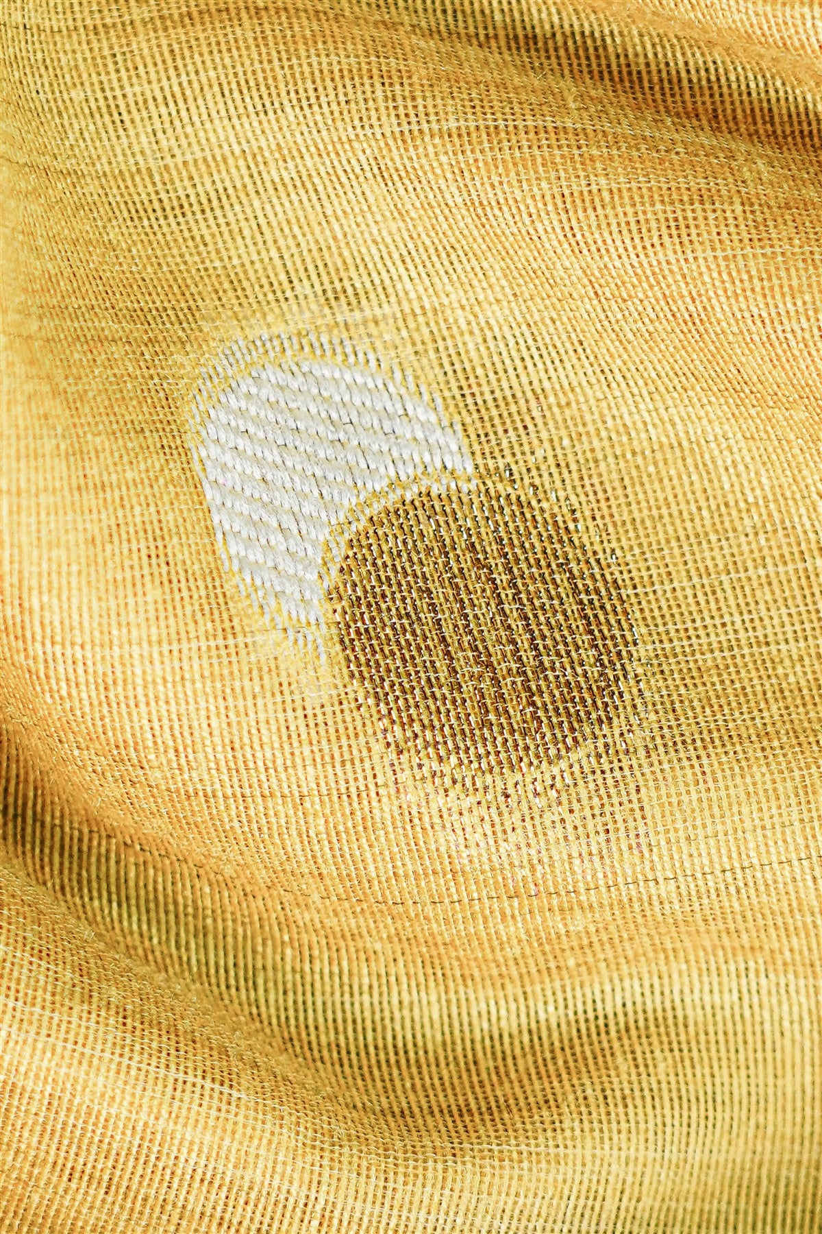 Chanderi Mustard Embroidery Dress Material