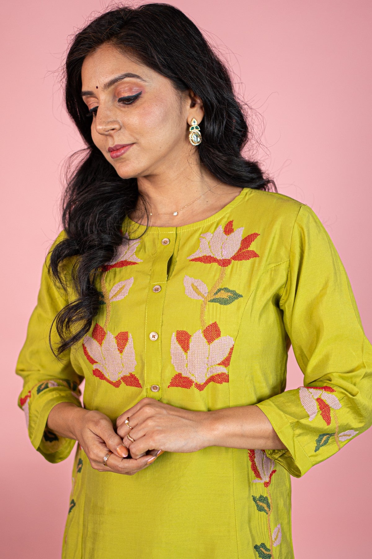 Classic Silk Olive Green Kurta