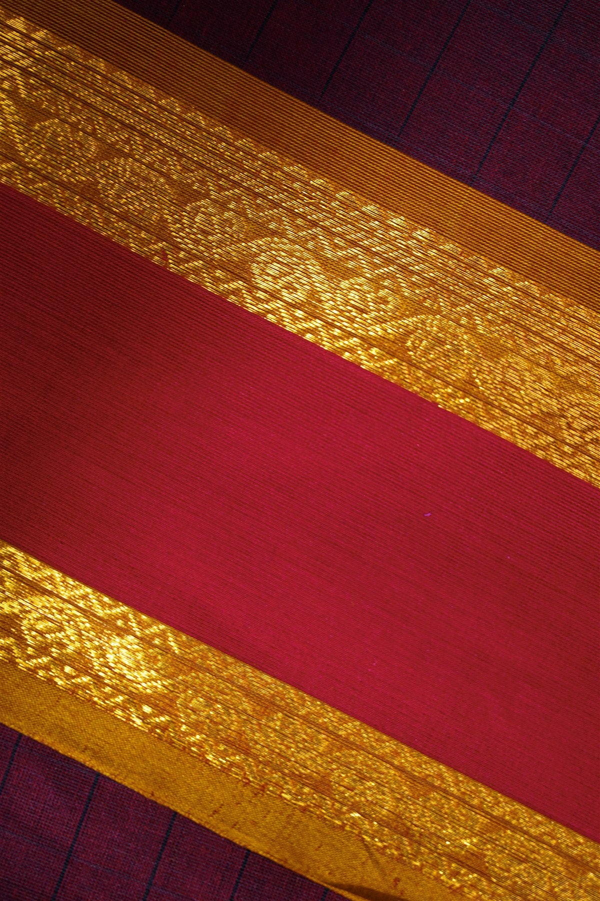 Cotton Wine Zari Butta Dress Material
