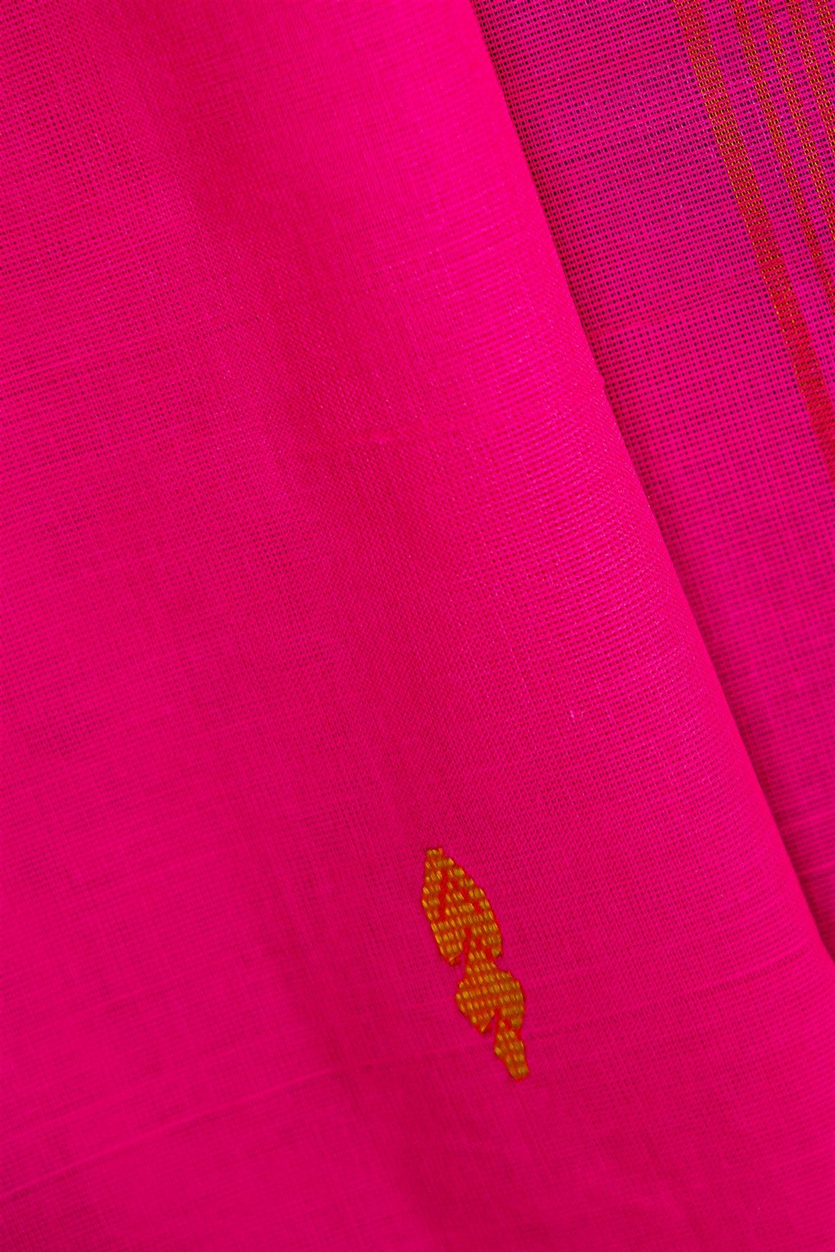 Cotton Olive Green And Magenta Striped Dress Material