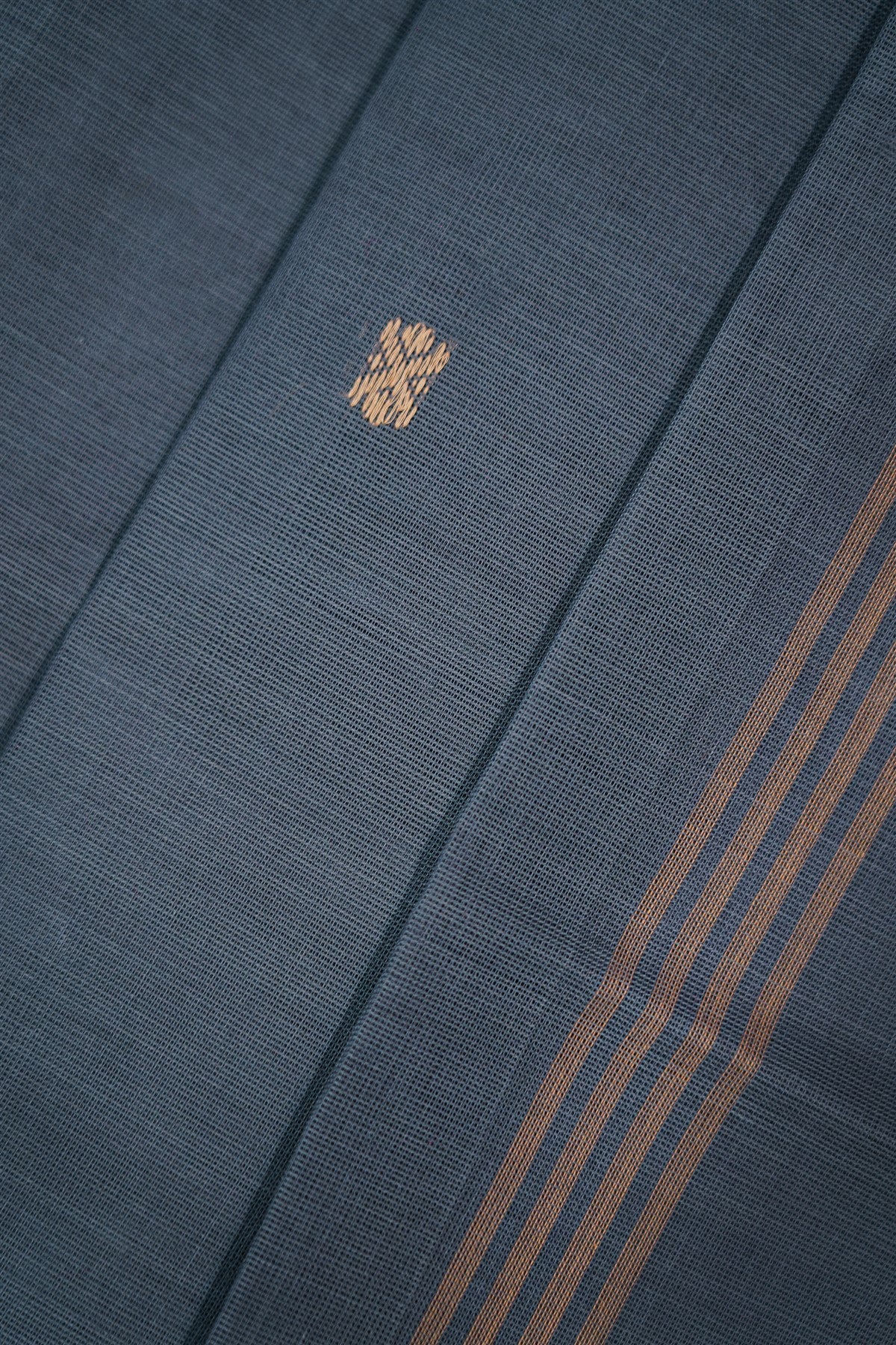 Cotton Beige And Grey Checked Dress Material