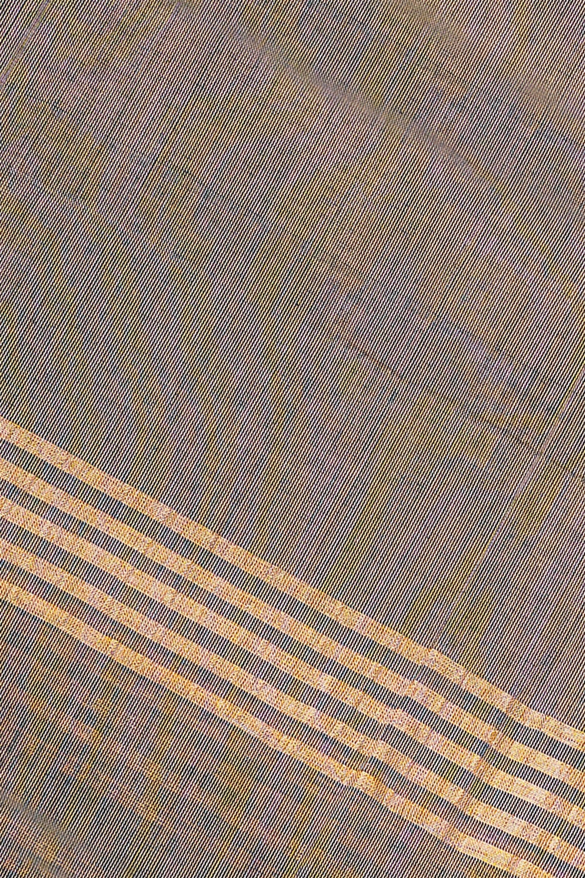 Cotton Dark Grey And Beige Checkered Dress Material