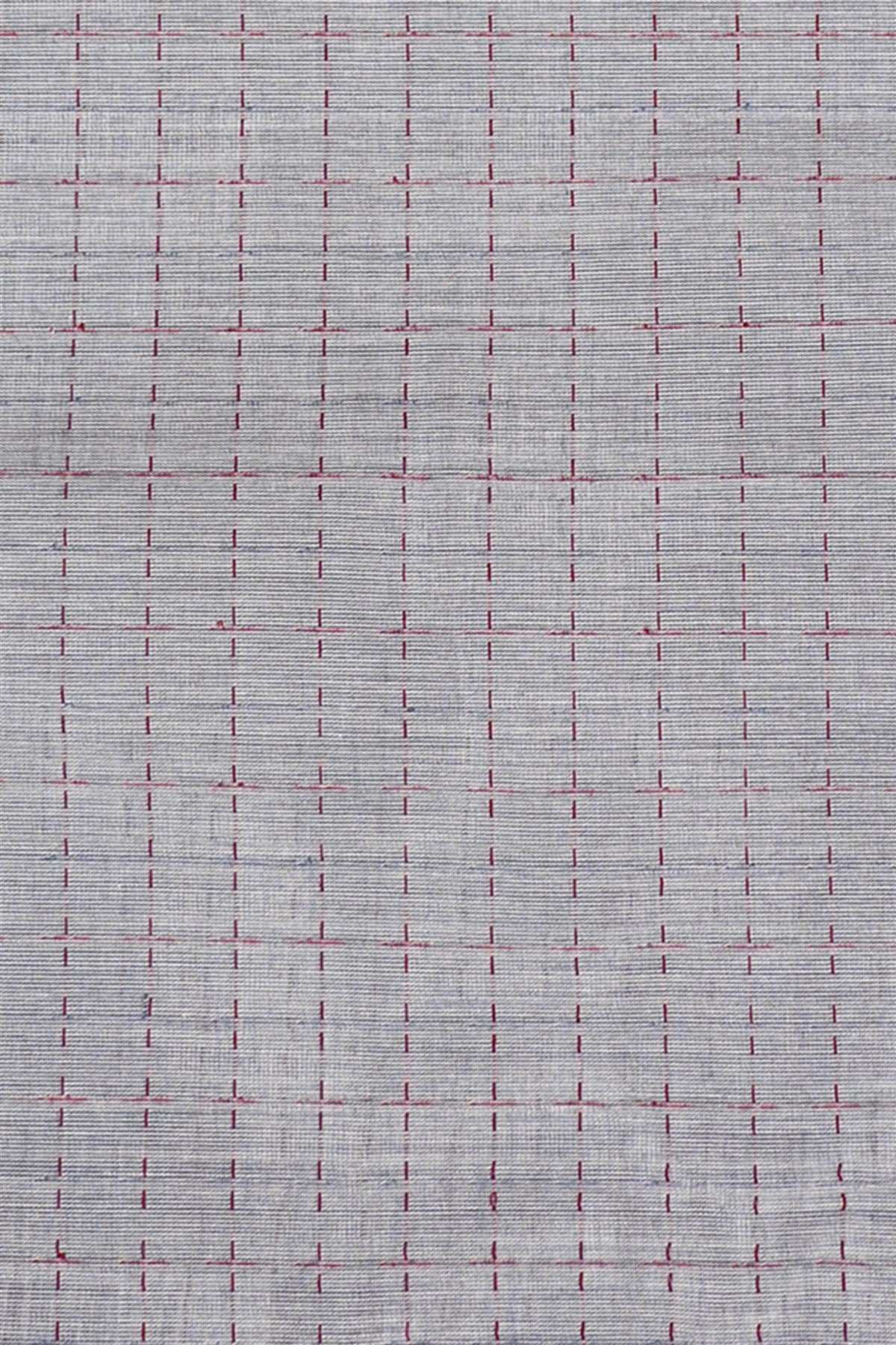Cotton Grey Checked Dress Material