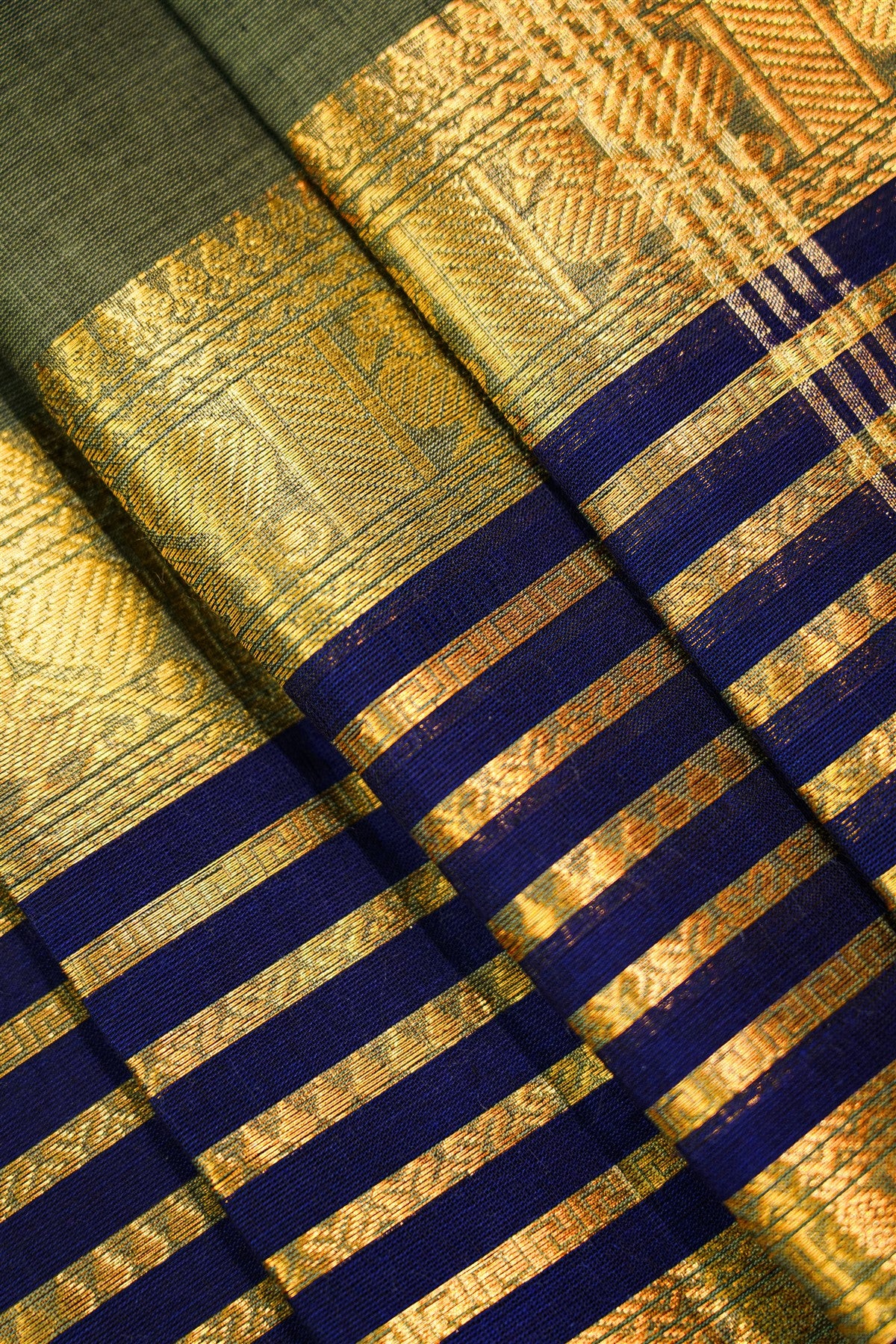 Cotton Dark Sea Green Dress Materials