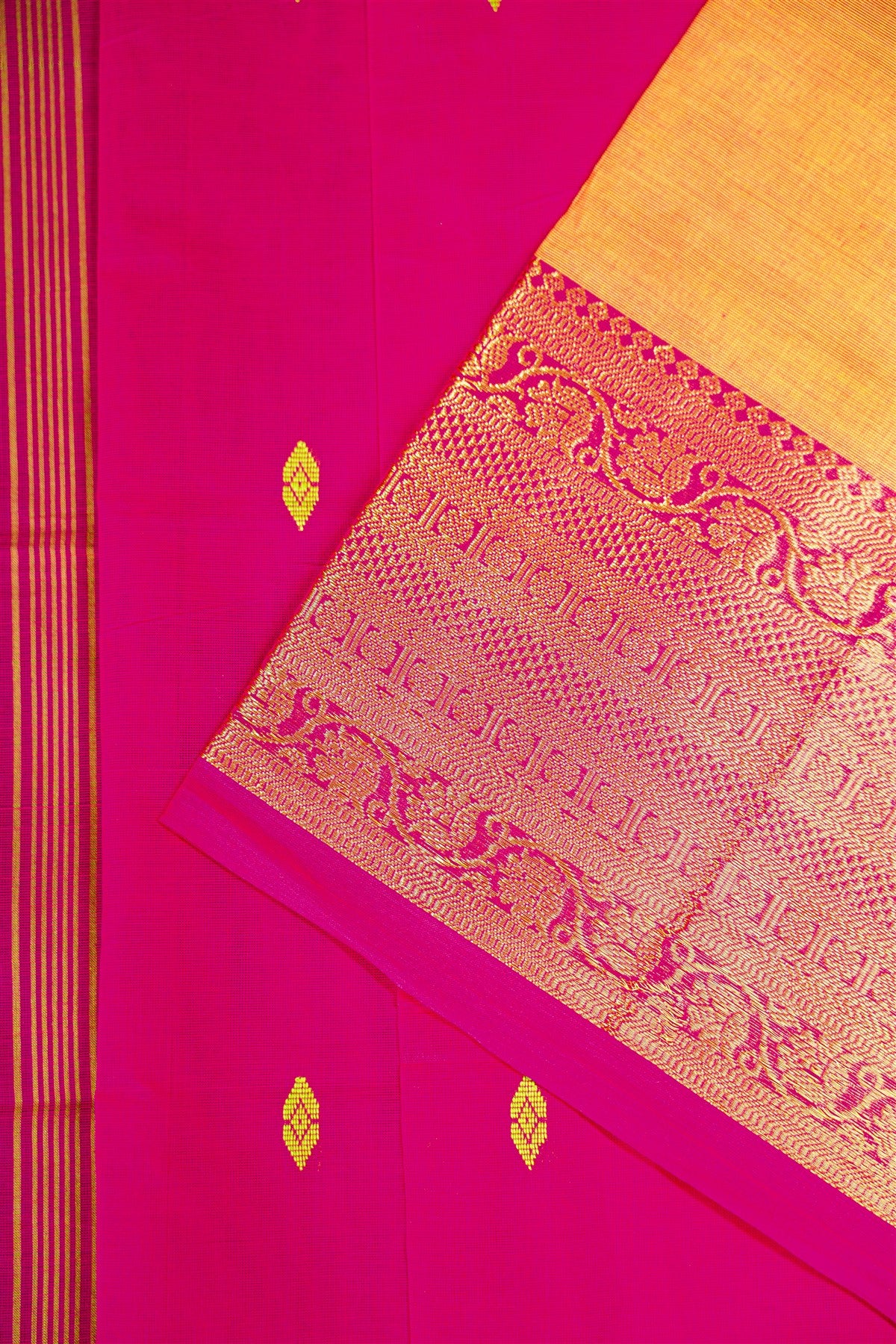 Handloom Cotton Mustard Dress Material
