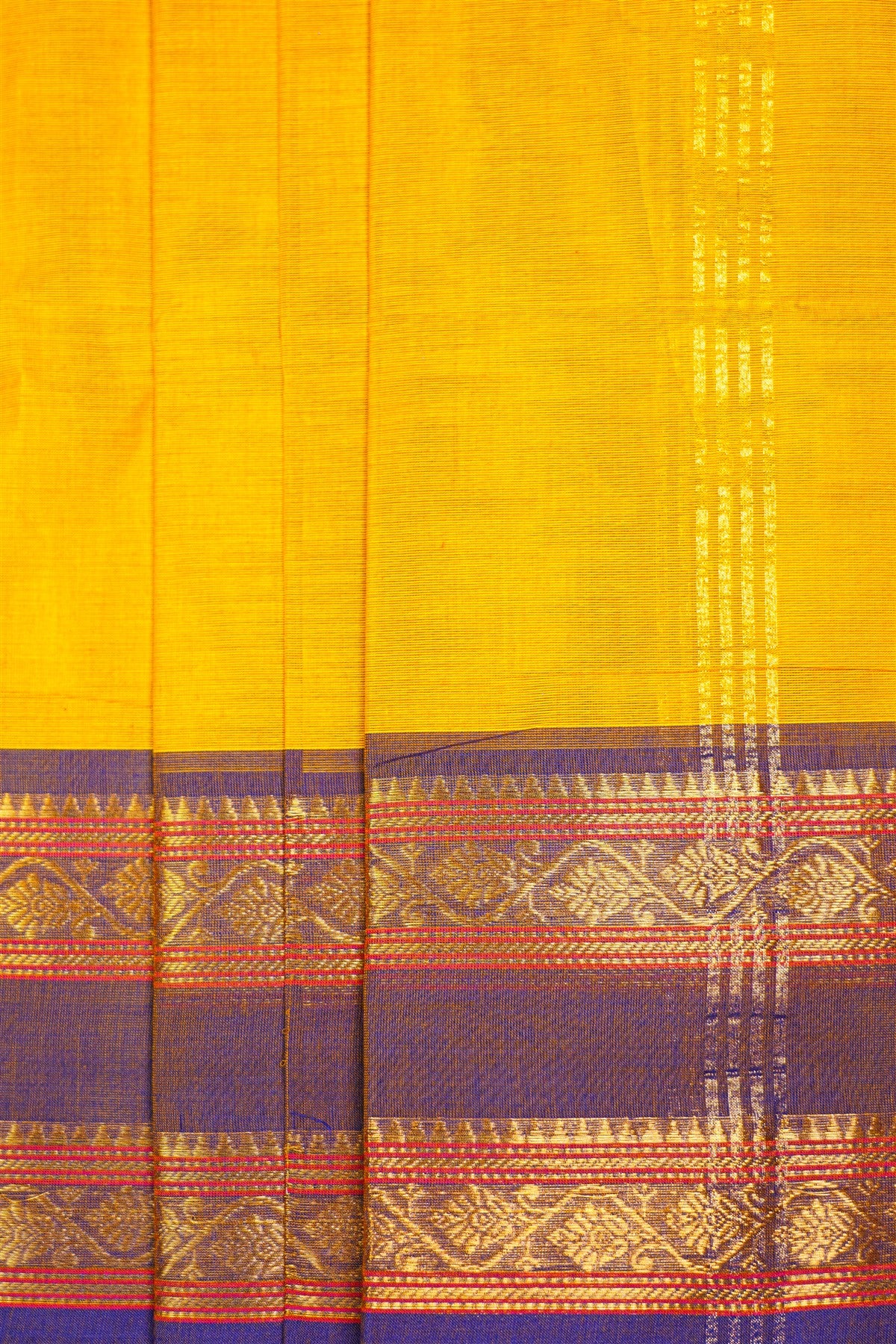 Cotton Yellow Dress Materials