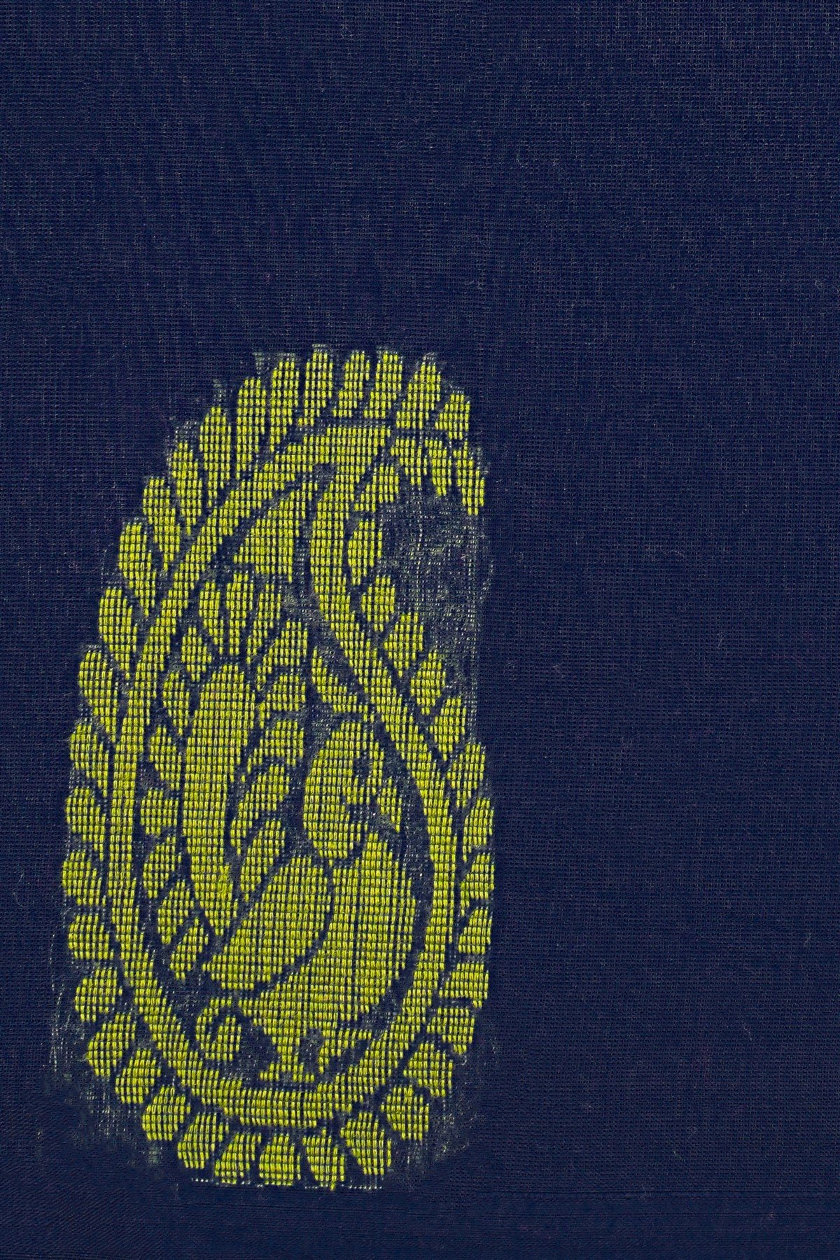 Cotton Navy Blue Paisley Print Dress Material