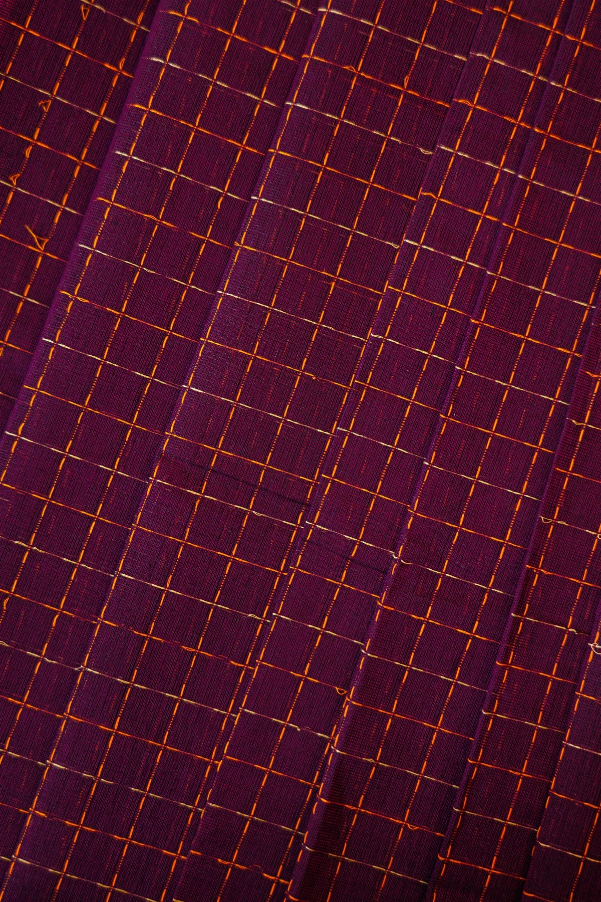 Cotton Drak Pink And Purple Zari Border Dress Material