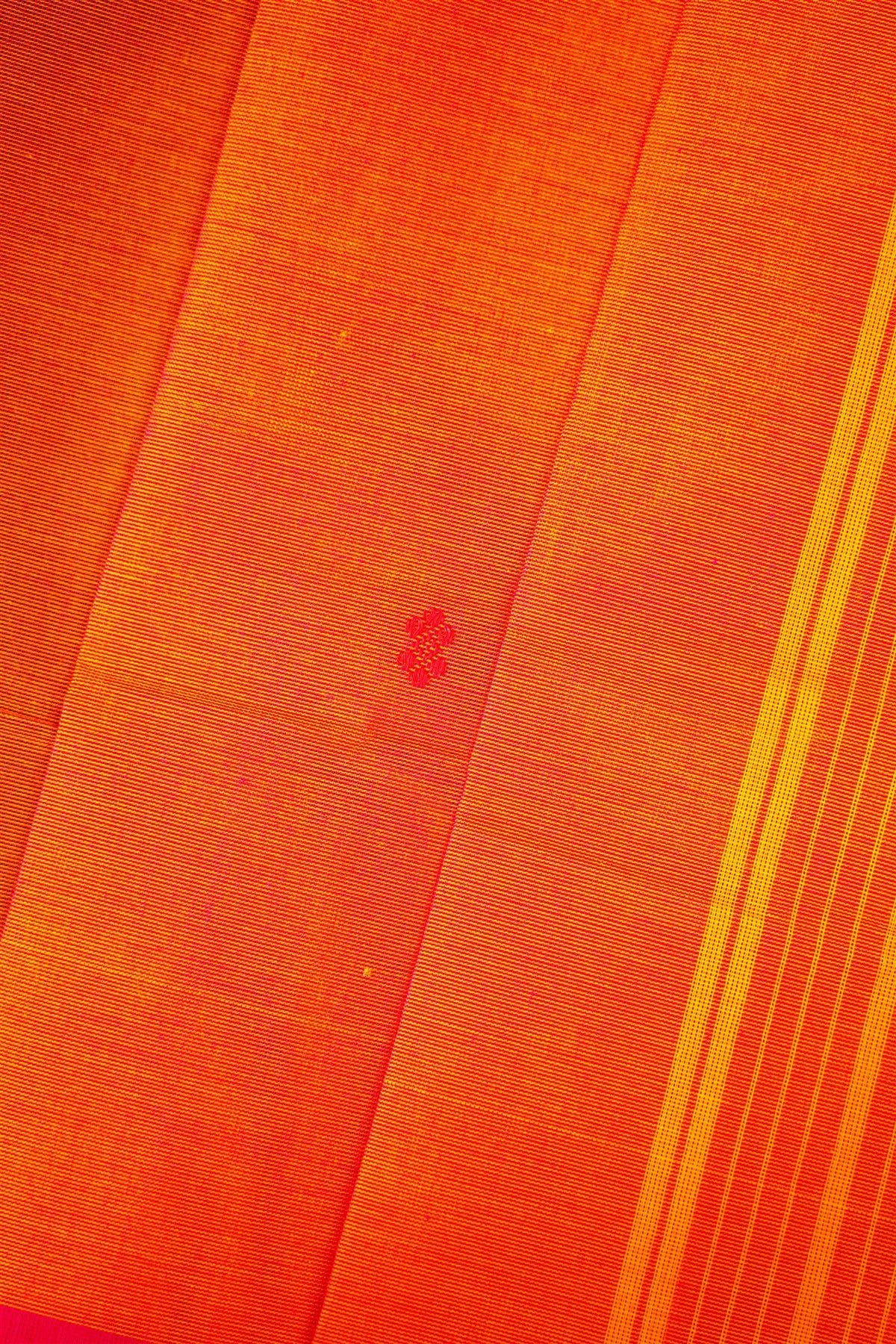 Cotton Orange Zari Work Dress Material
