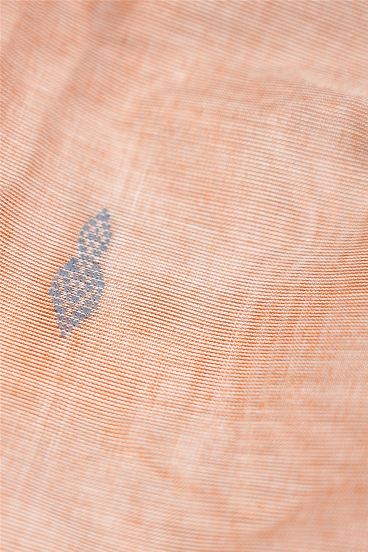 Cotton Peach And Grey Butta Design Dress Material