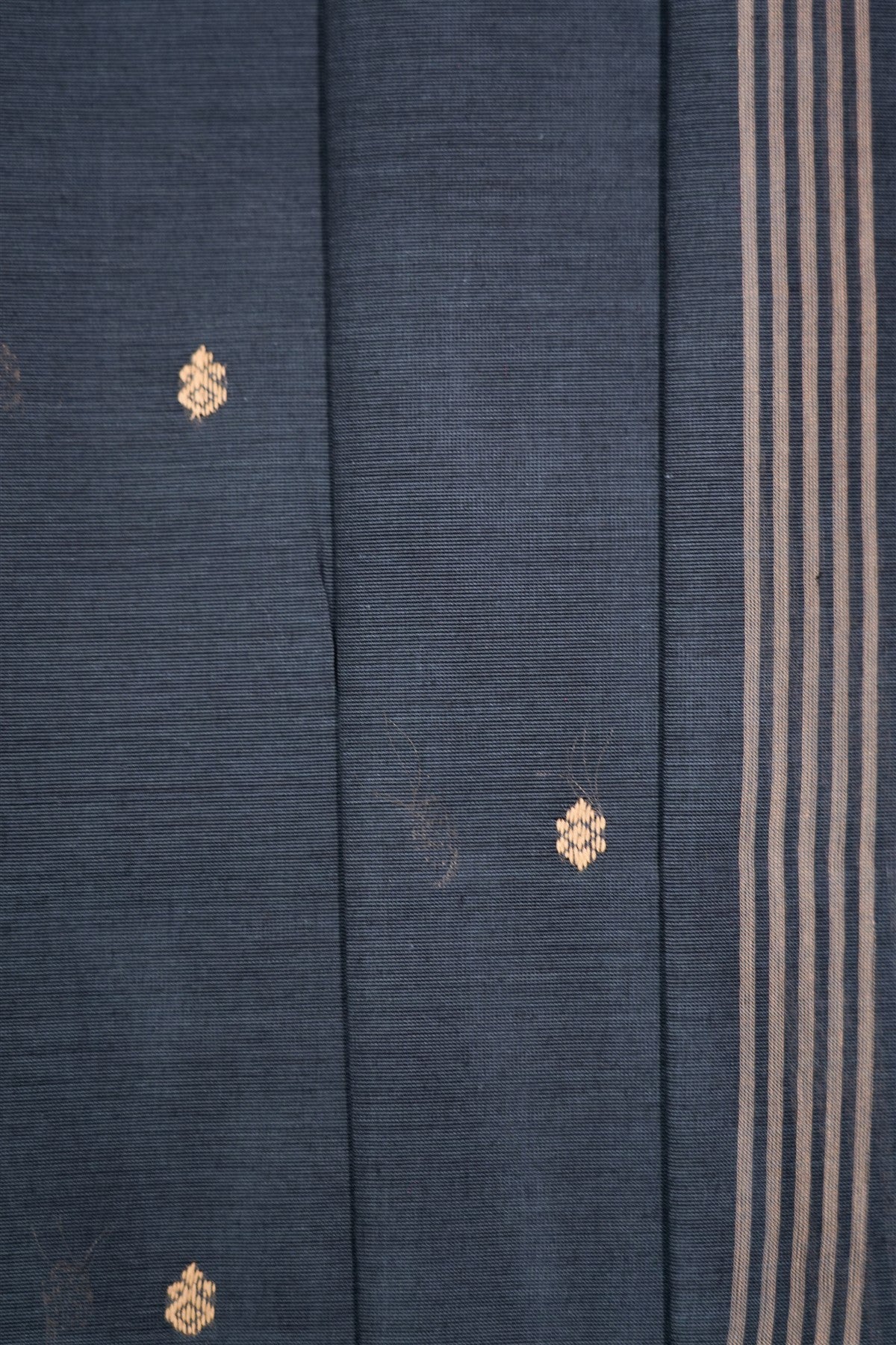 Cotton Peach And Grey Butta Design Dress Material