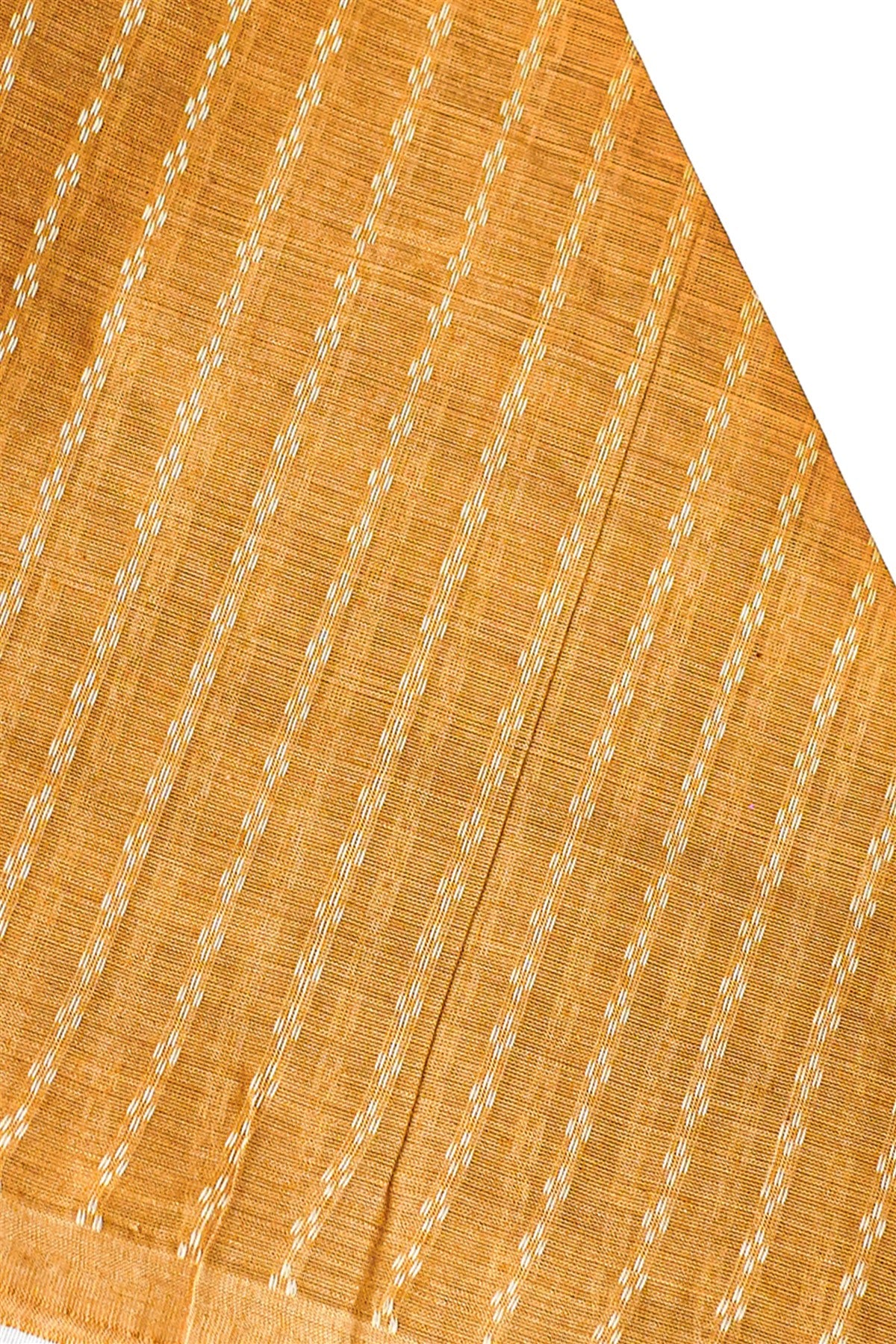 Cotton Mustard Yellow Dress Material