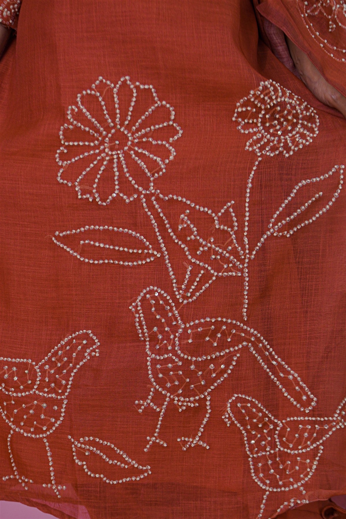 Lenin Solid Rust Kurta