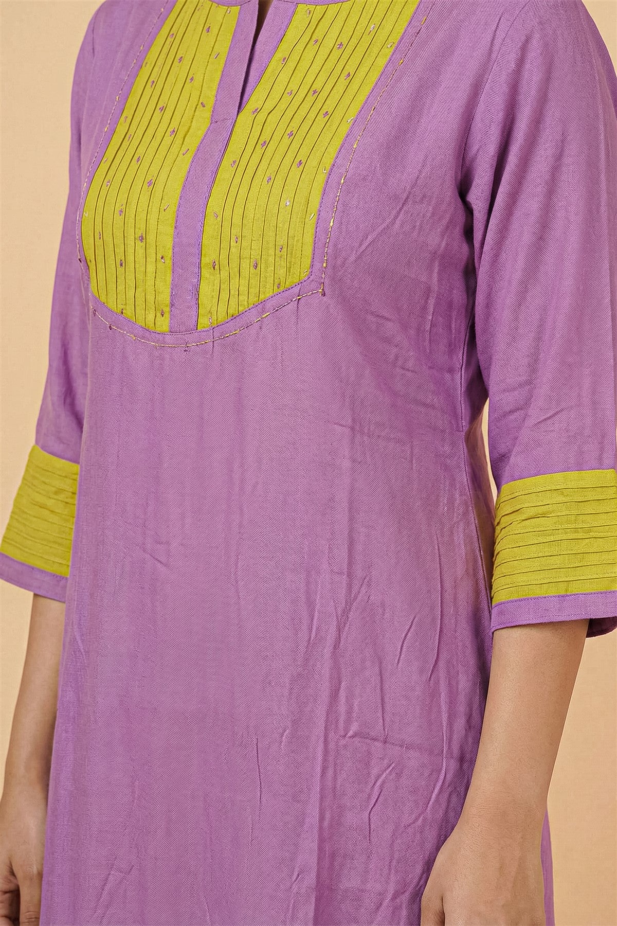 Rich Silk Dark Brown Kurti Set