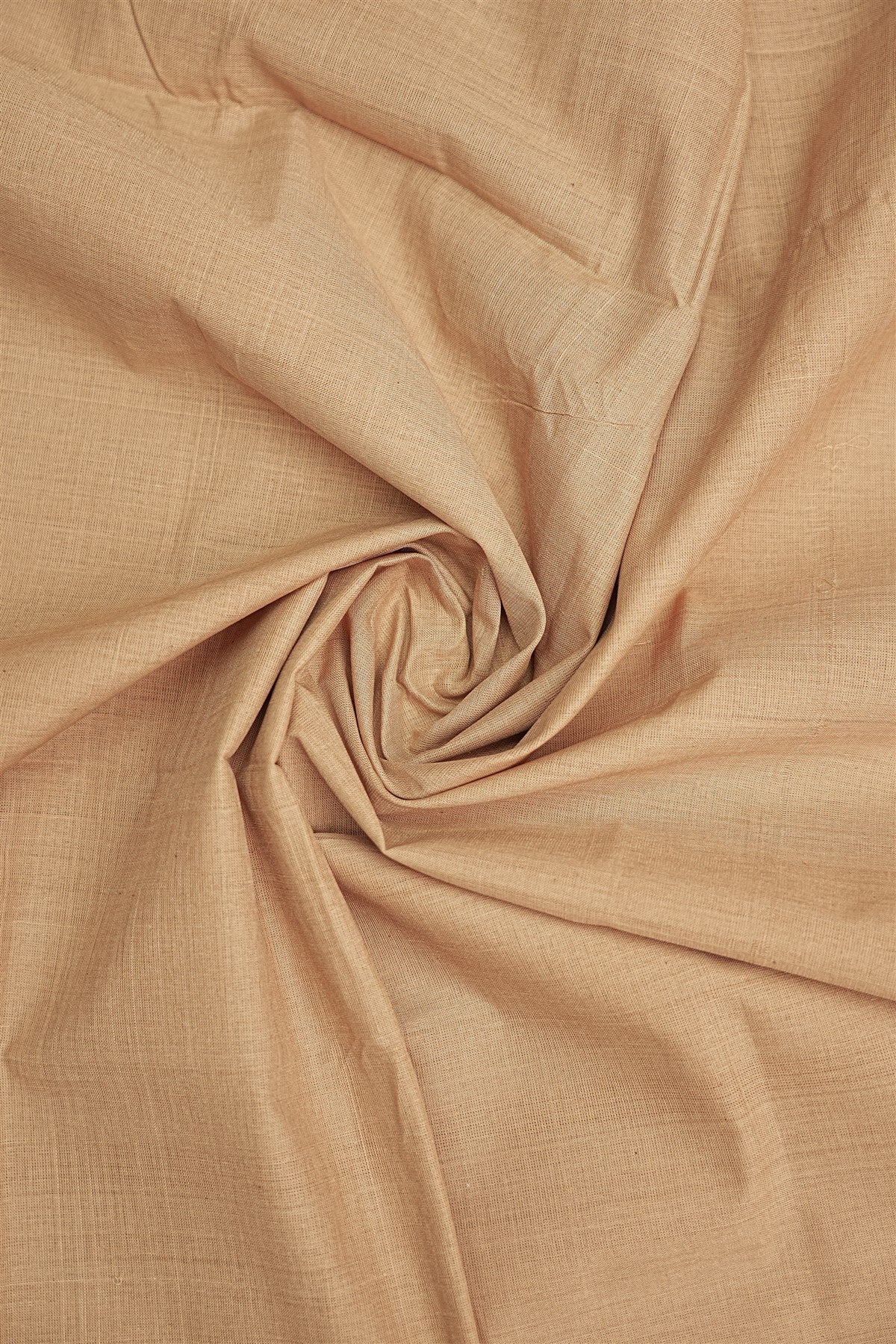 Chanderi Beige Lotus Painted Dress Material