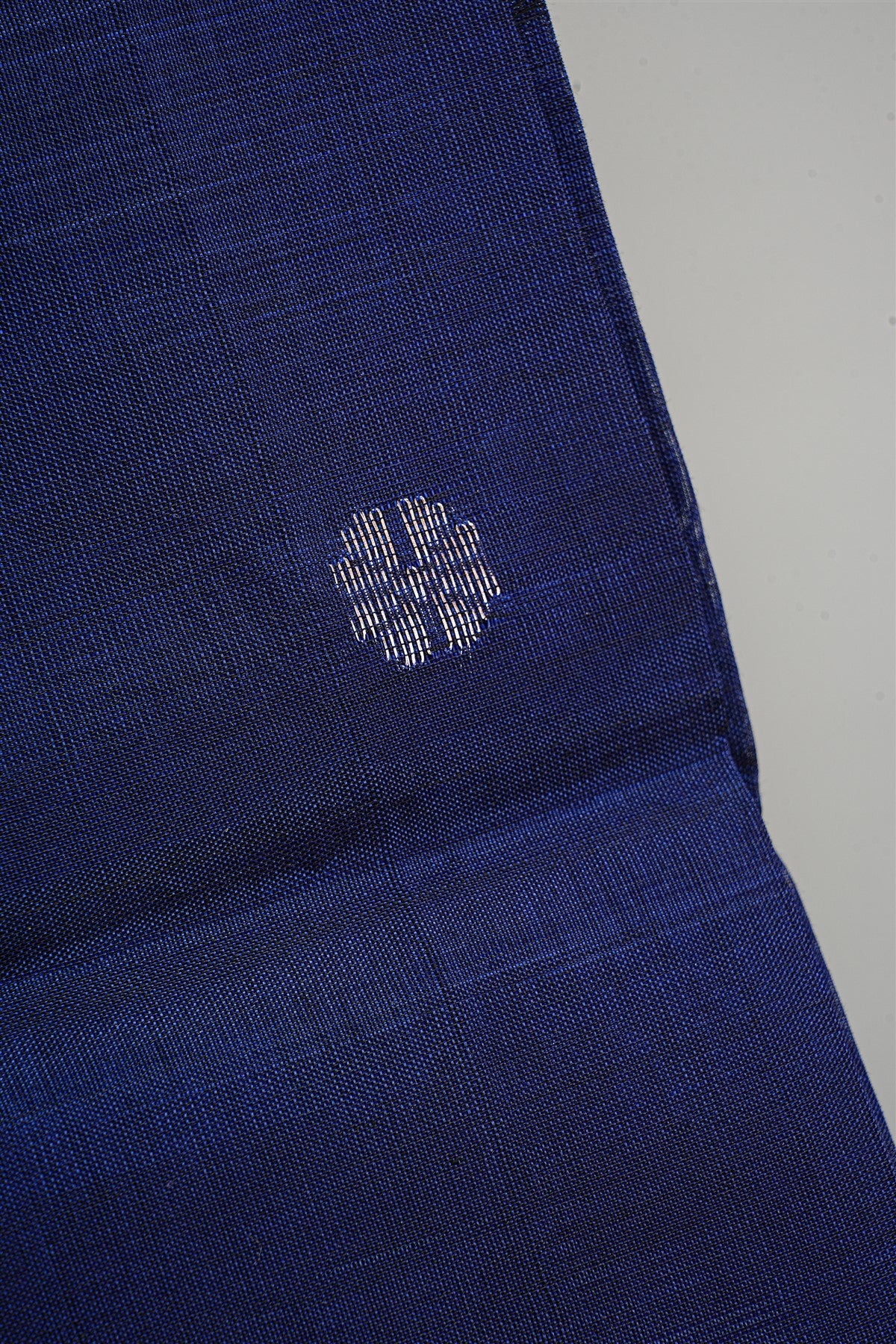 Sico Blue And Black Embroidered Dress Material
