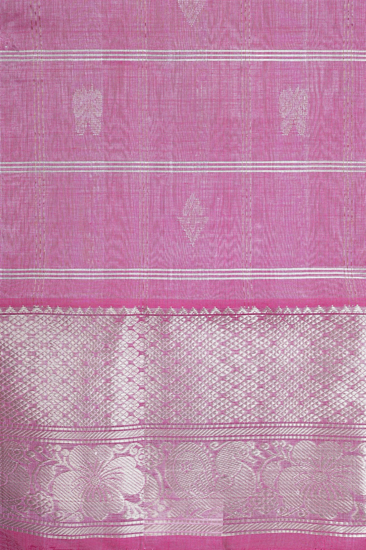 Sico Dusty Pink Zari Border Dress Material
