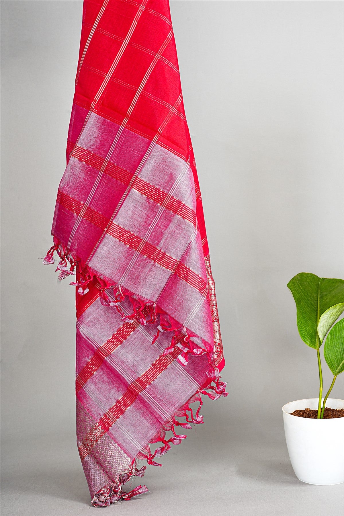 Sico Dusty Pink Zari Border Dress Material