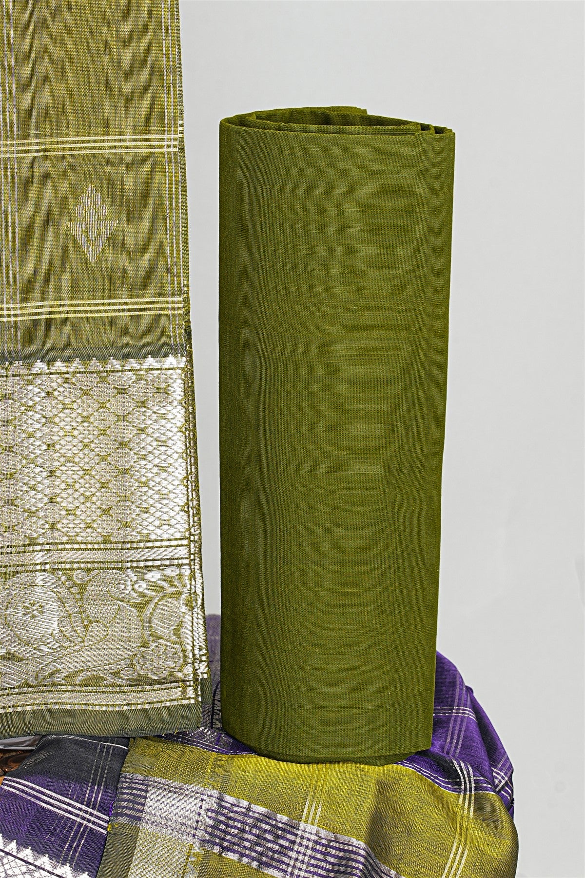 Sico Mehendi Green Checks Dress Material