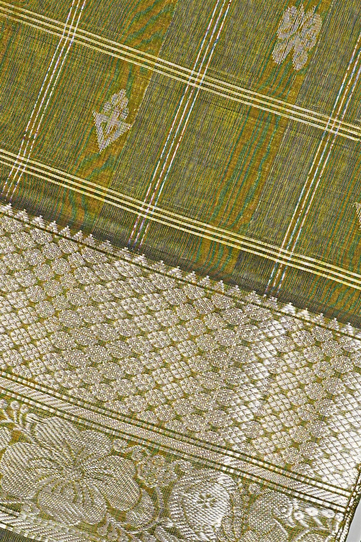 Sico Mehendi Green Checks Dress Material