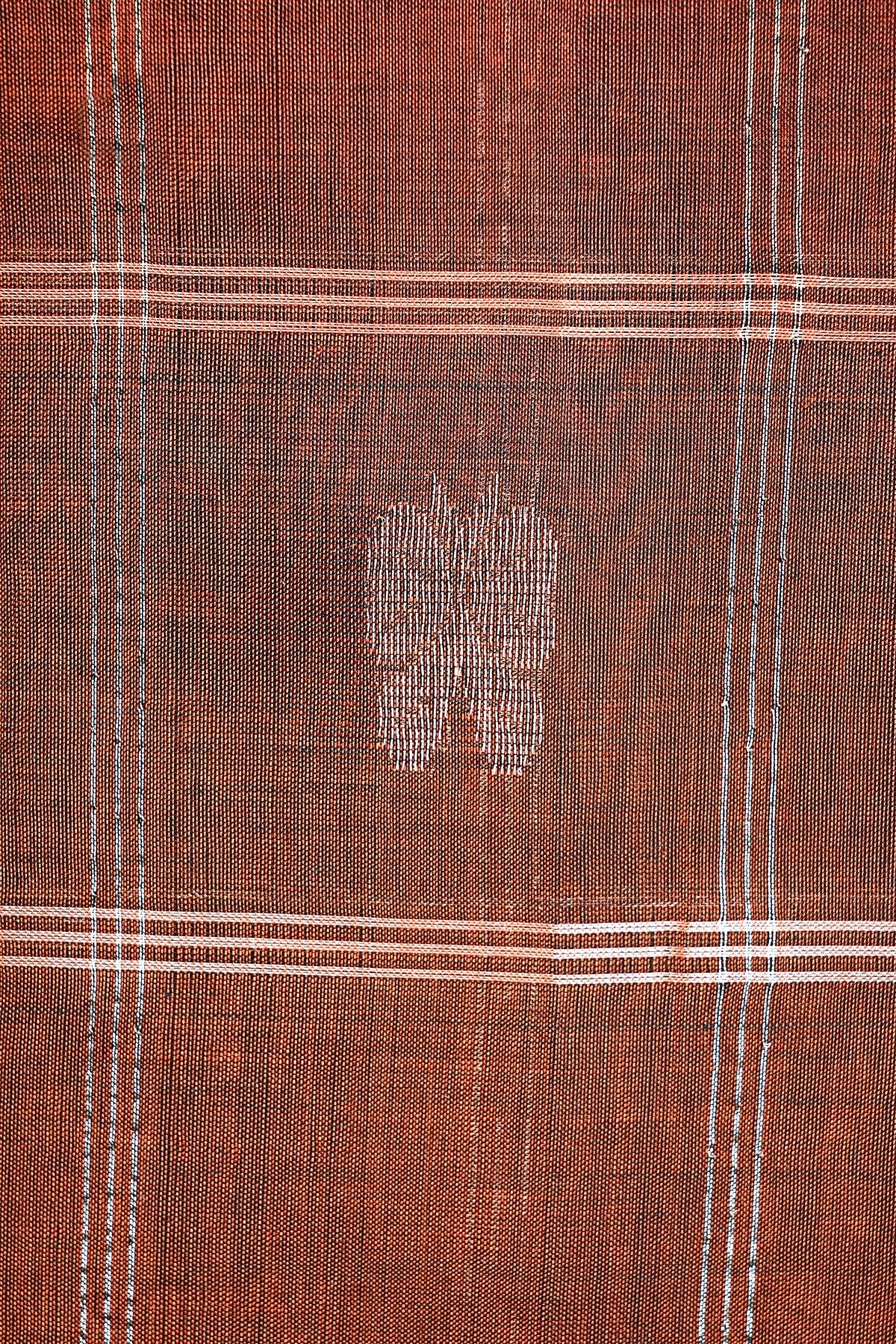 Sico Brown Zari Border Dress Material