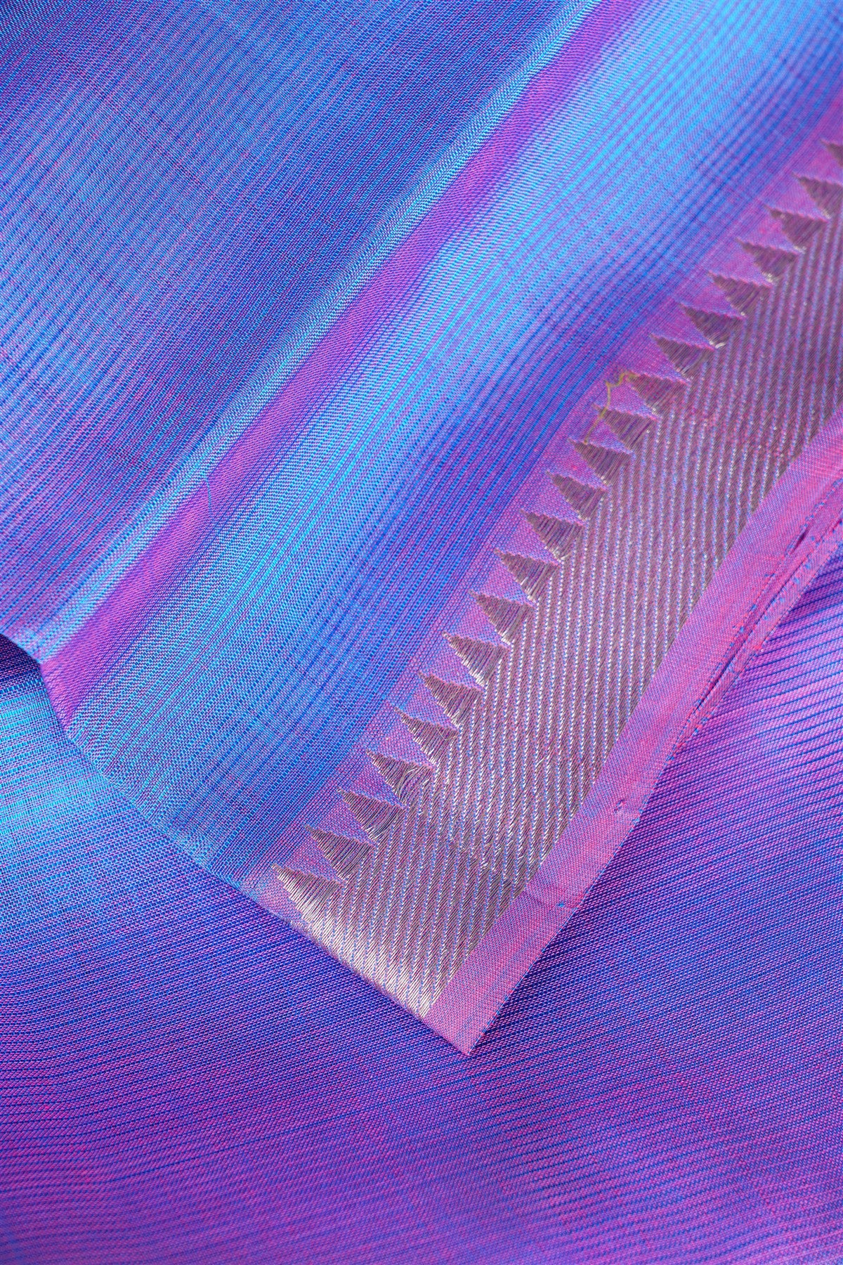 Sico Blue Zari Border Dress Material