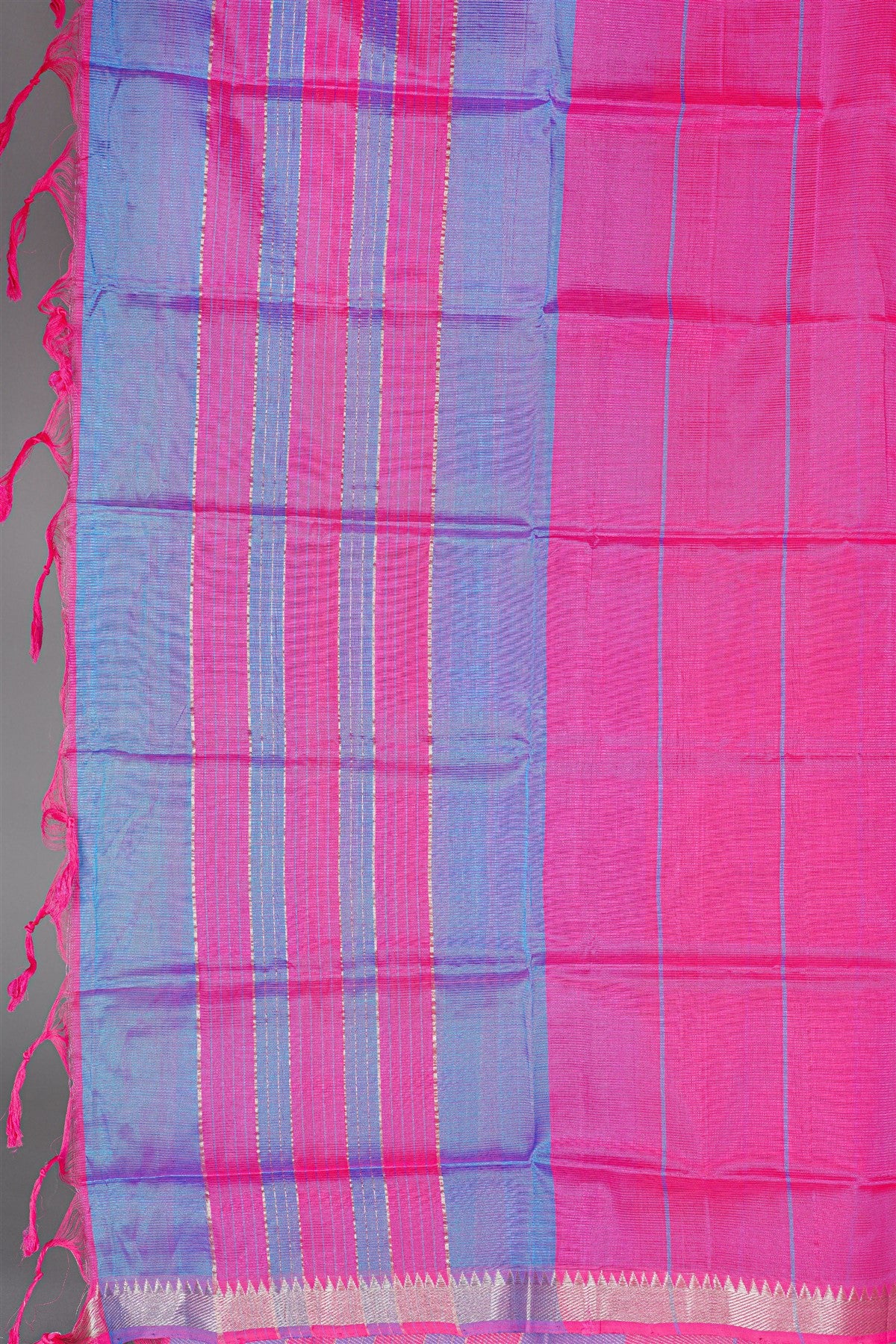 Sico Blue Zari Border Dress Material