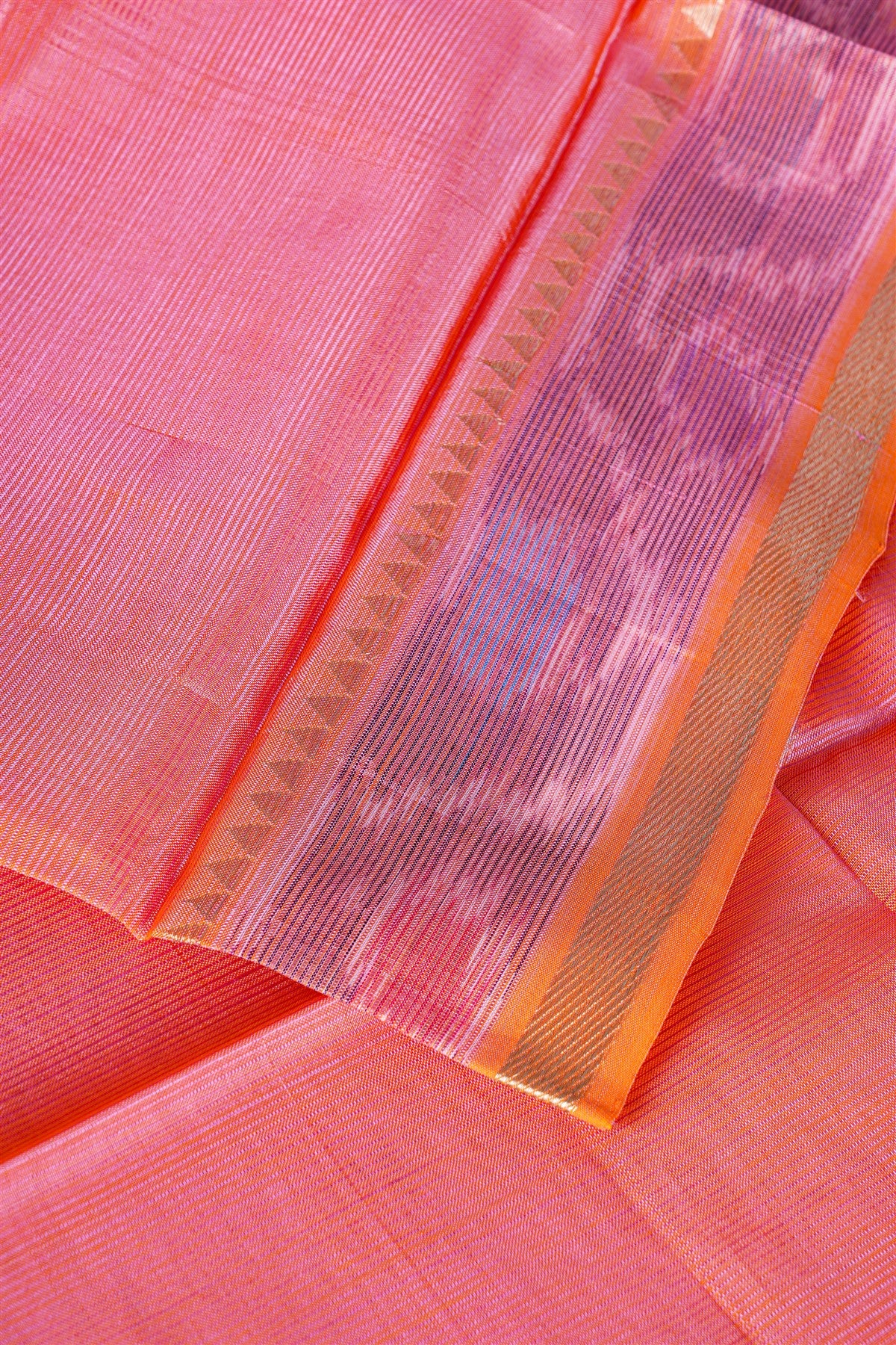 Sico Peach  Ikat Border Dress Material