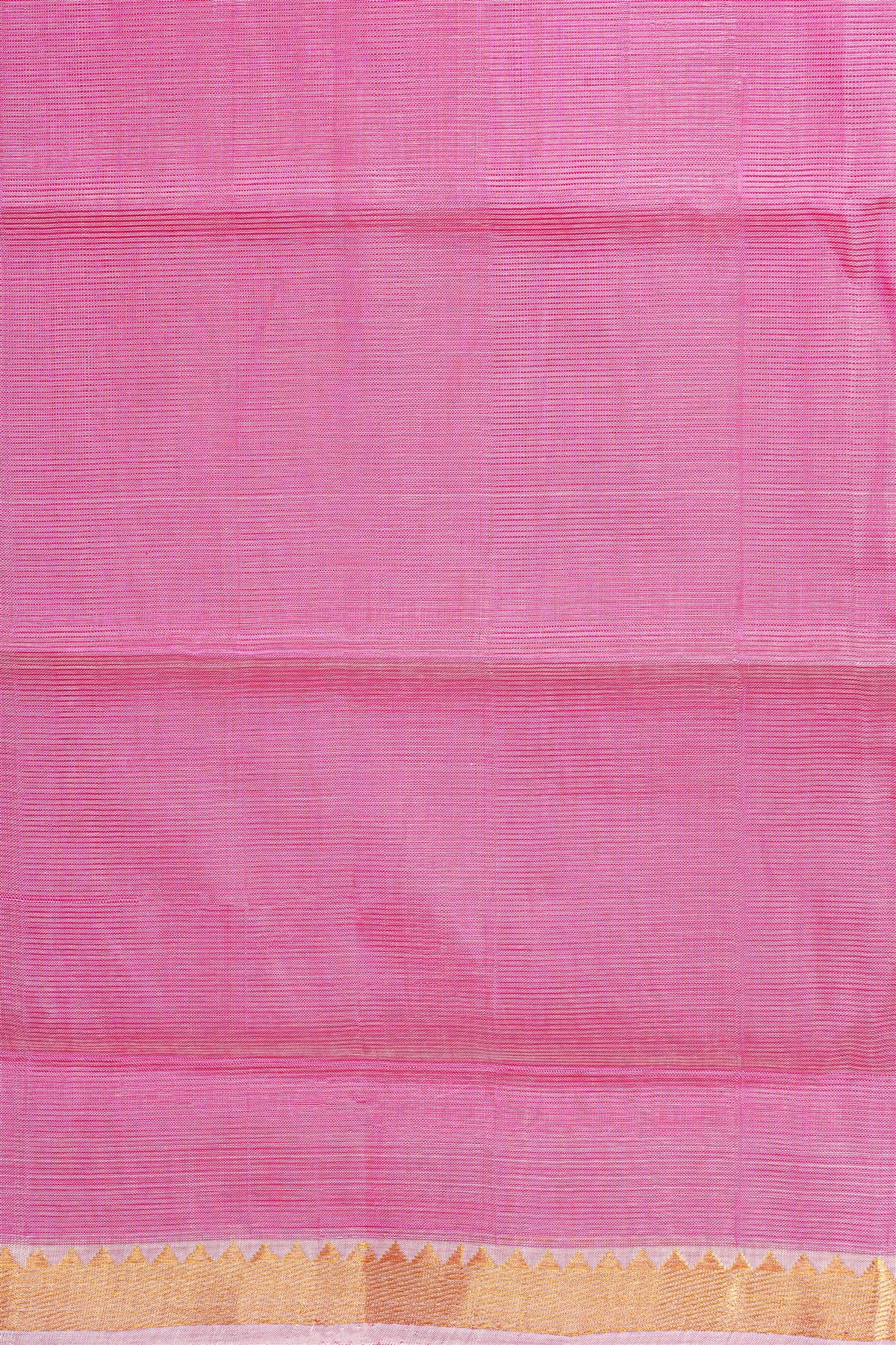 Sico Pink And White Solid Dress Material