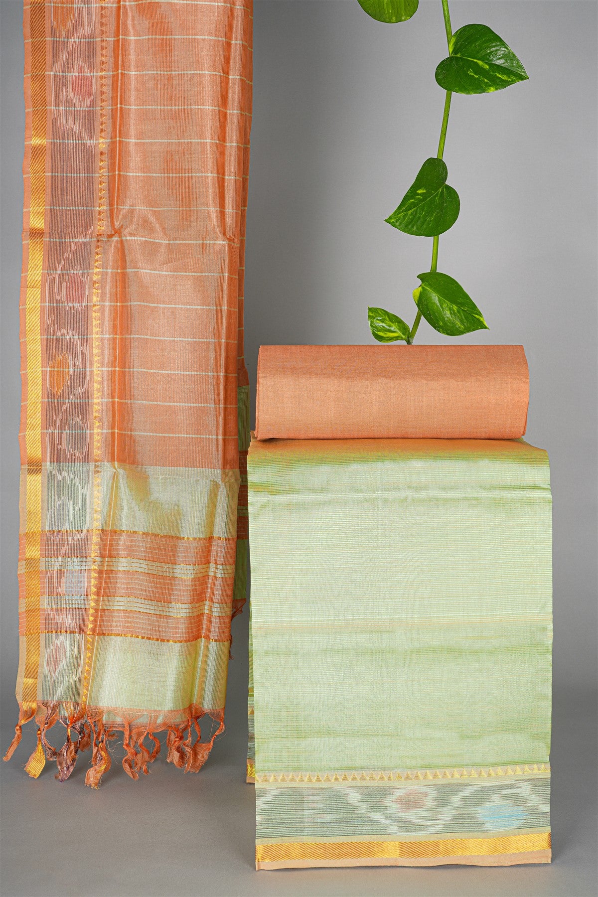 Sico Solid Pista Green Dress Material