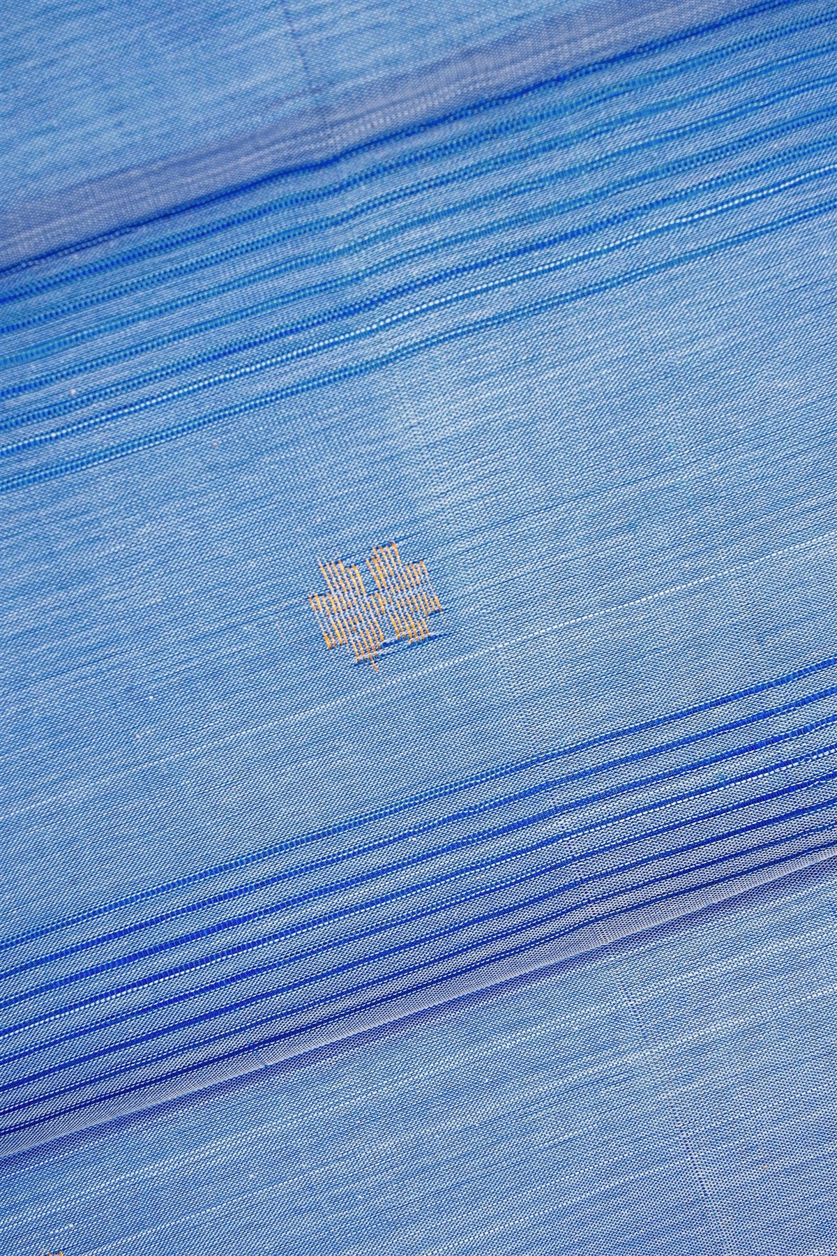Sico Blue Woven Border Dress Material