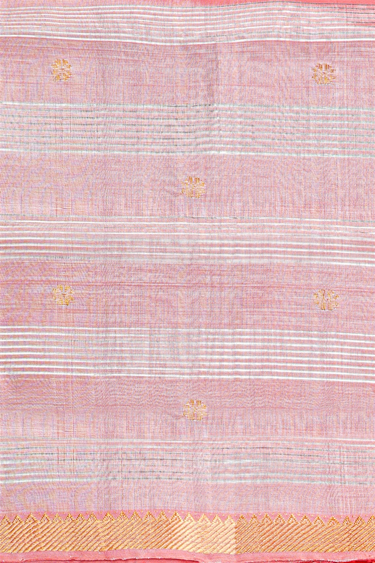 Sico Pink Zari Border Dress Material