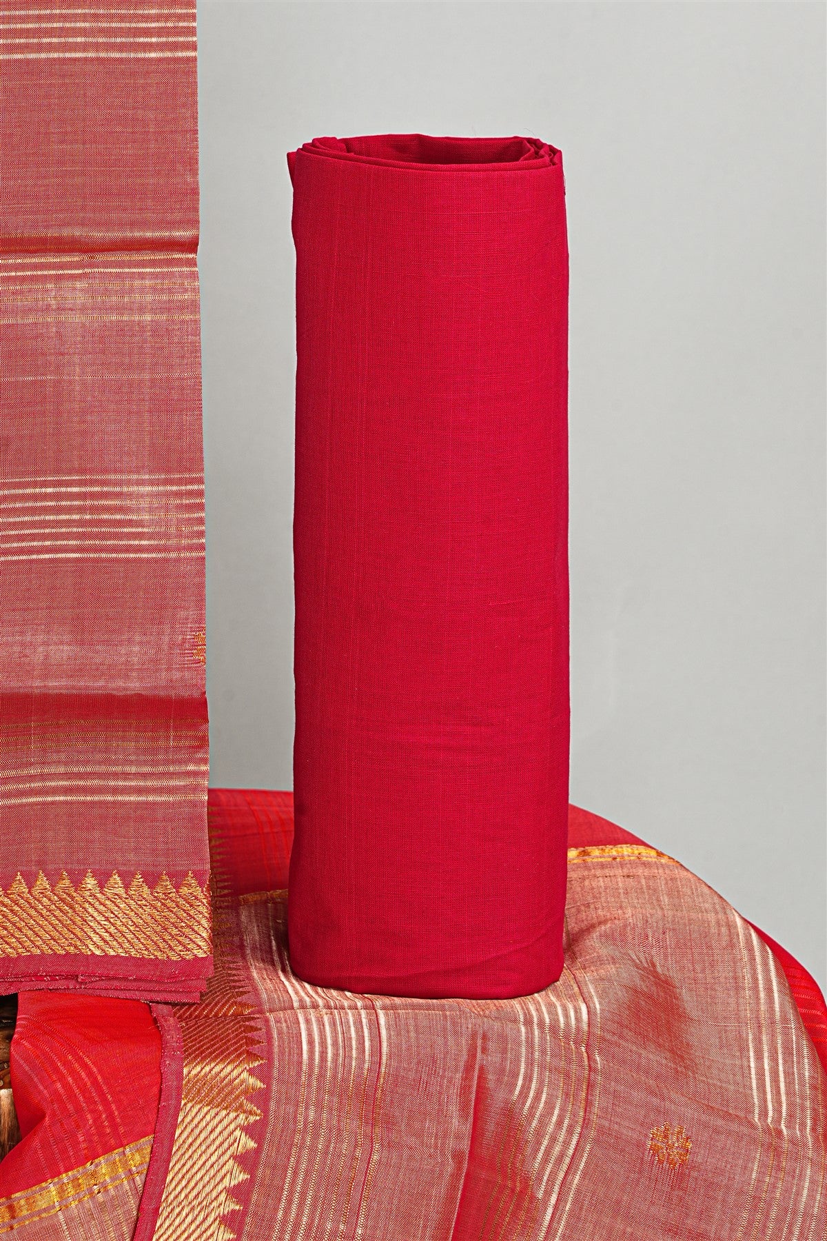 Sico Peach Dress Material
