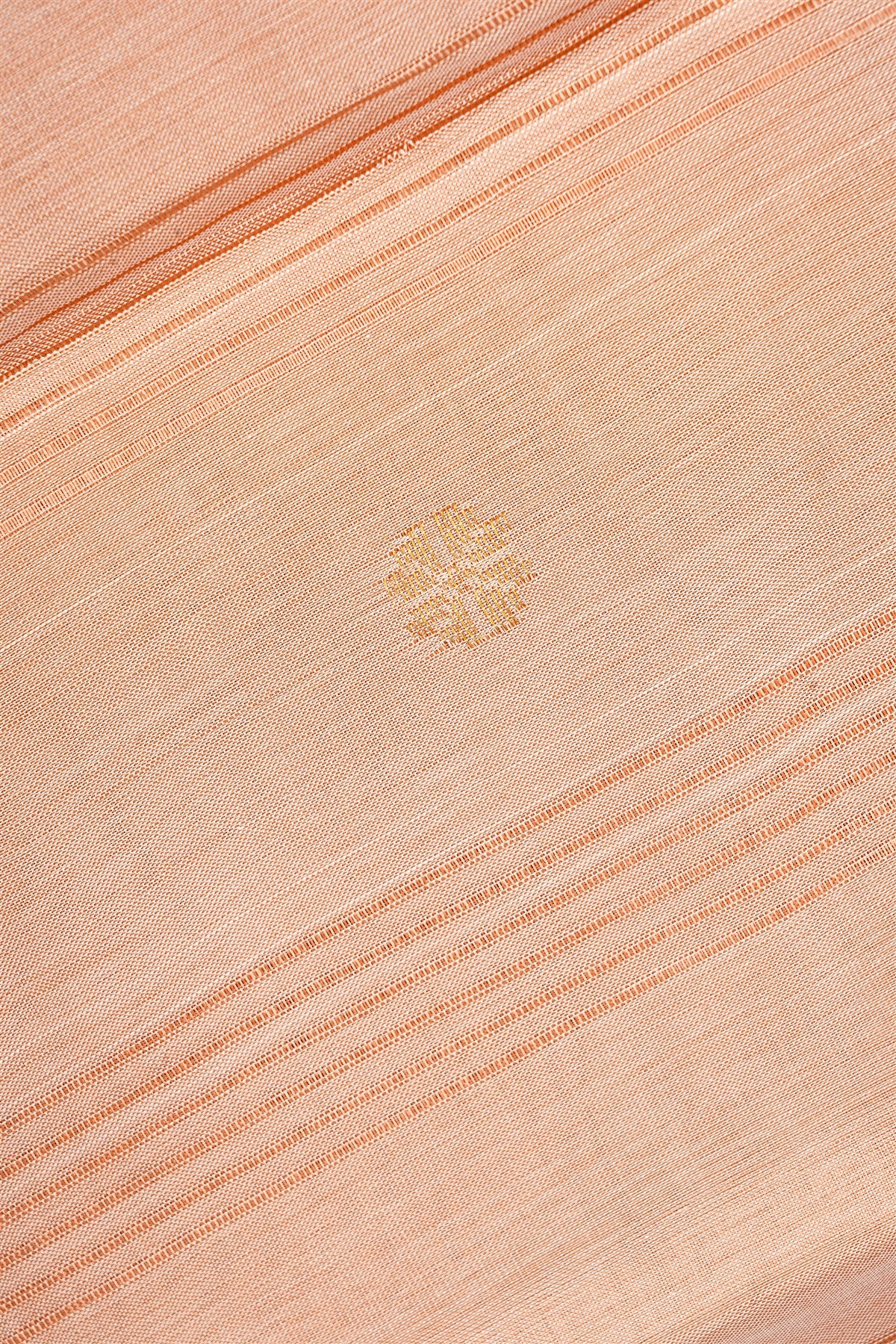 Sico Peach Zari Border Dress Material
