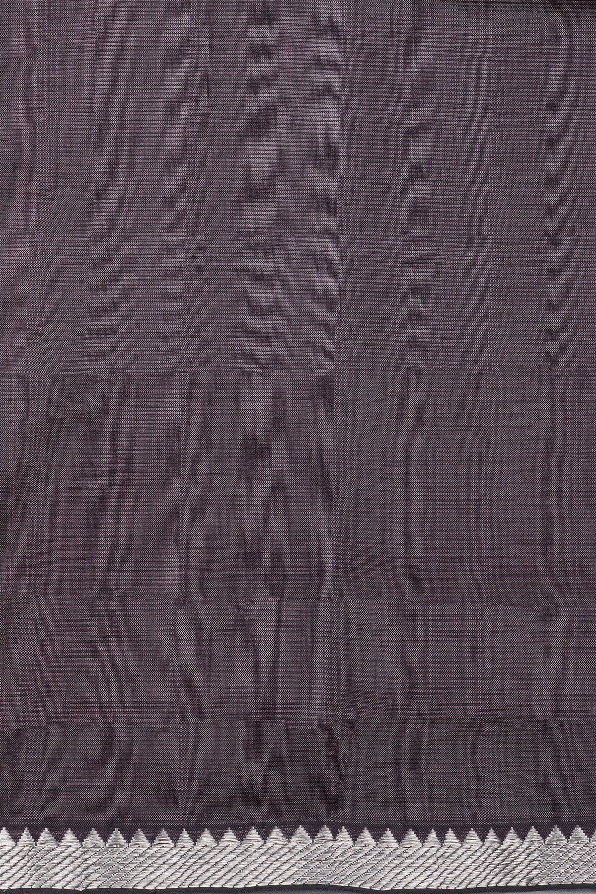 Sico Brown Zari Border Dress Material