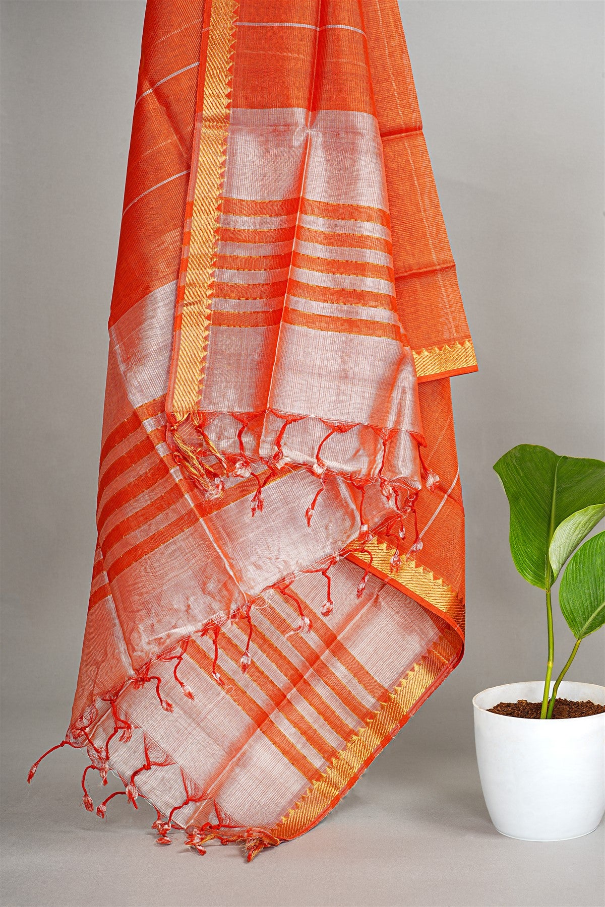 Sico Onion Pink Zari Border Dress Material