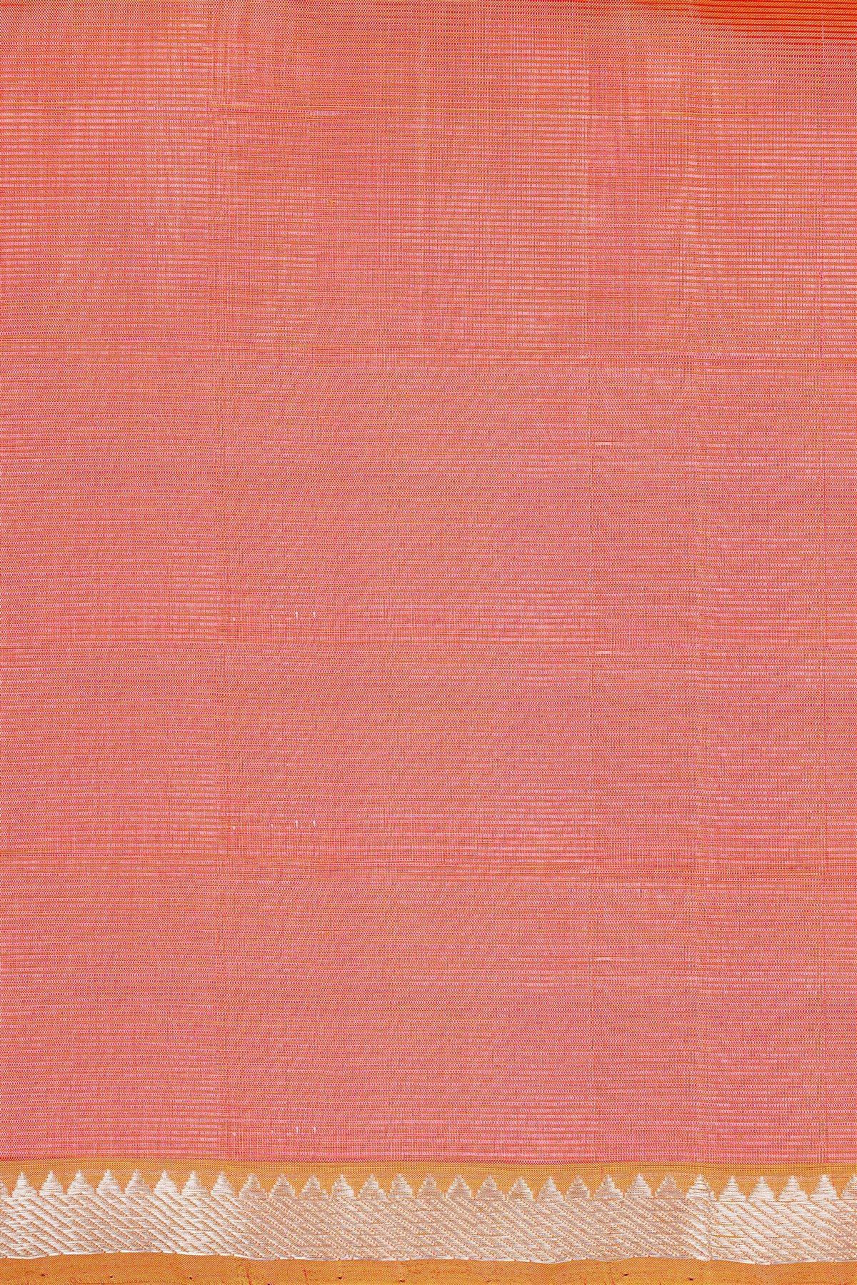 Sico Peach Zari Border Dress Material