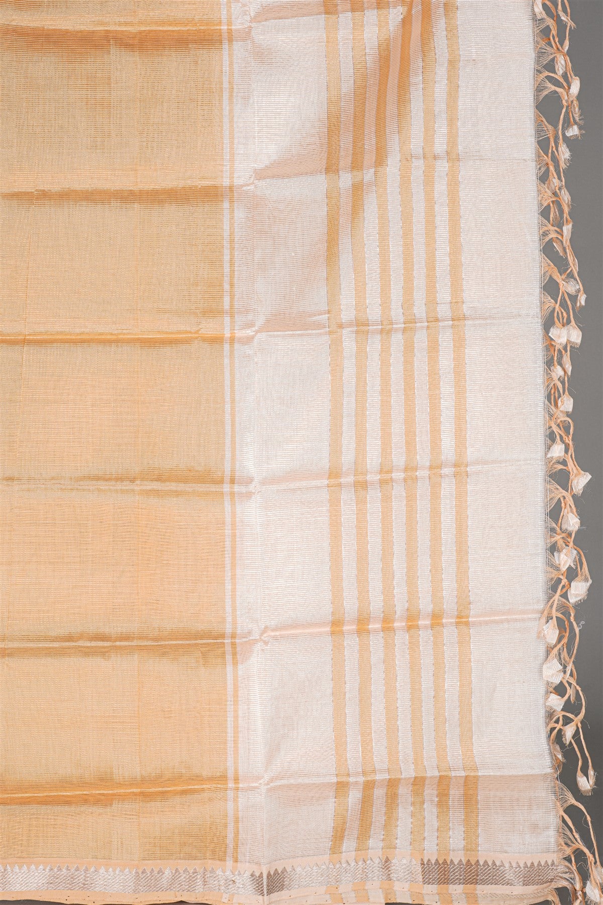 Sico Silver Zari Border Dress Material