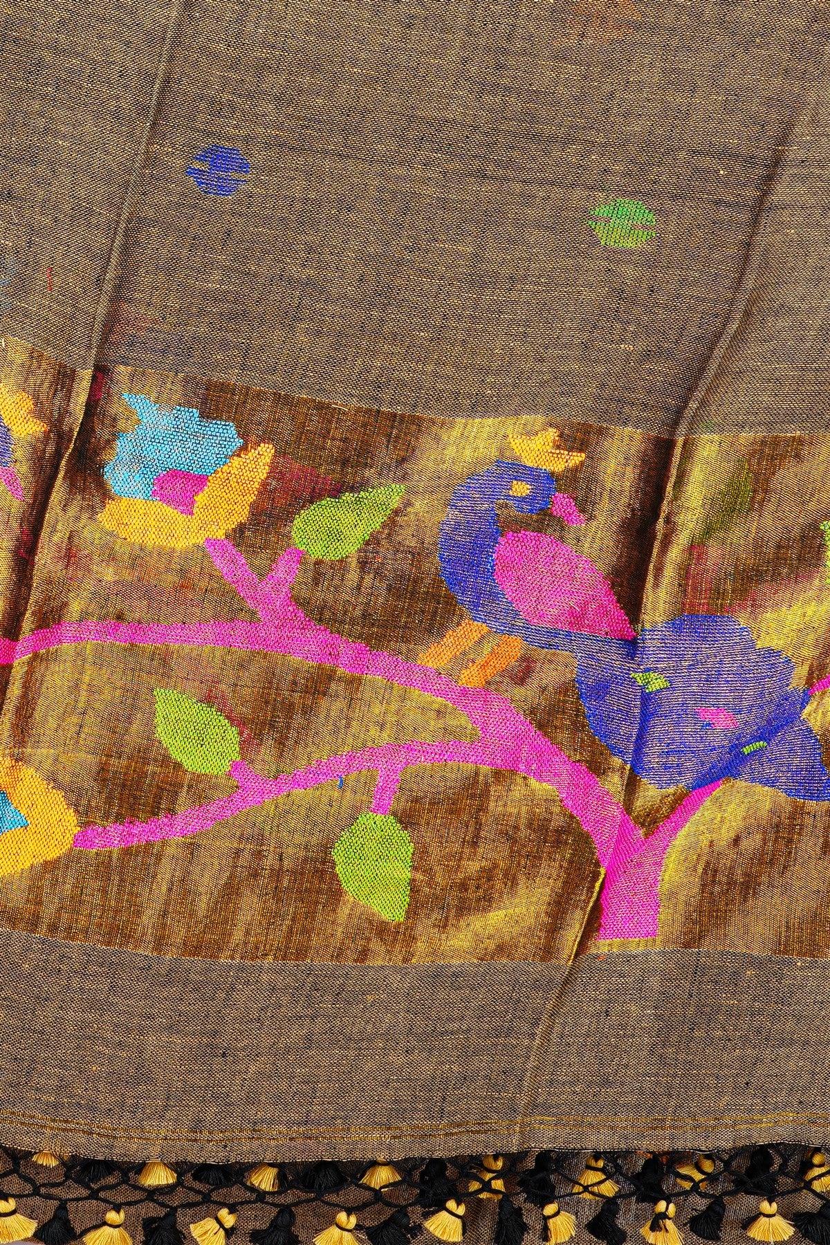 Jute Beige Dress Material