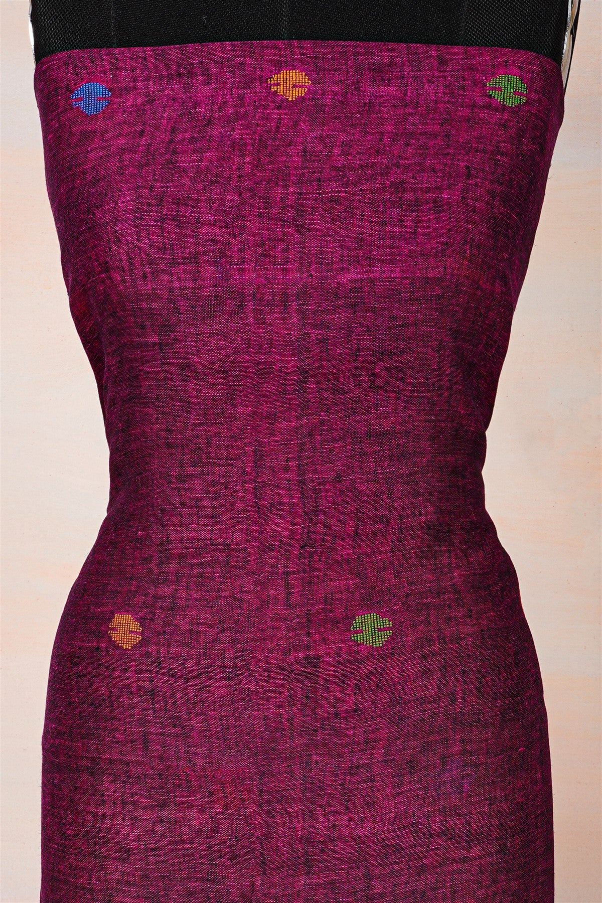 Jute Wine Dress Material