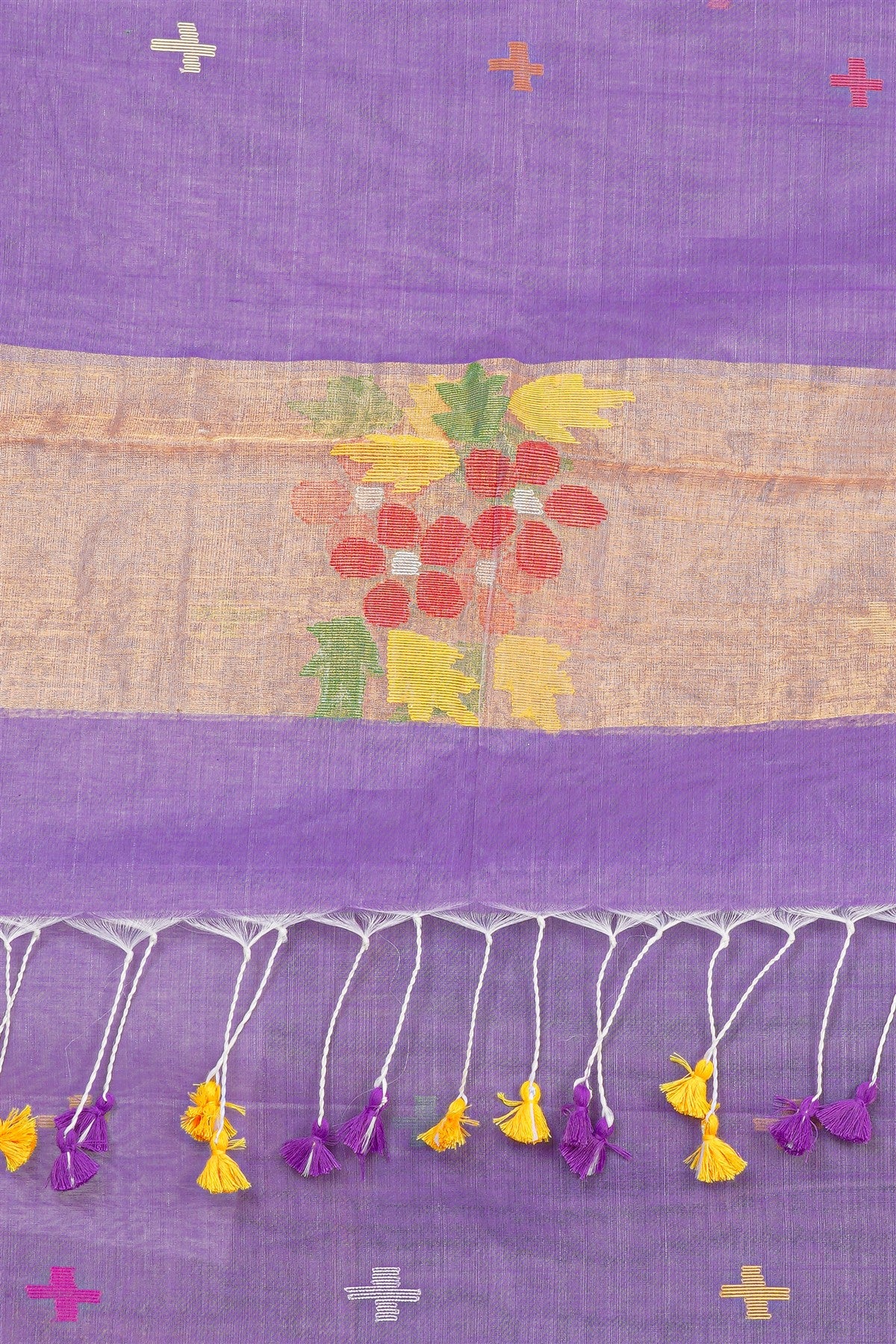 Chanderi Lavender Dress Material
