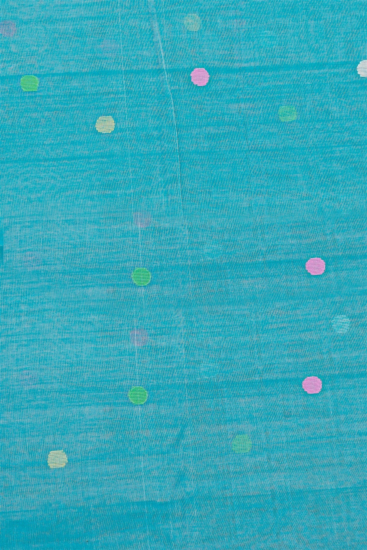 Mul Chanderi Sea Blue Jamdani Dress Material