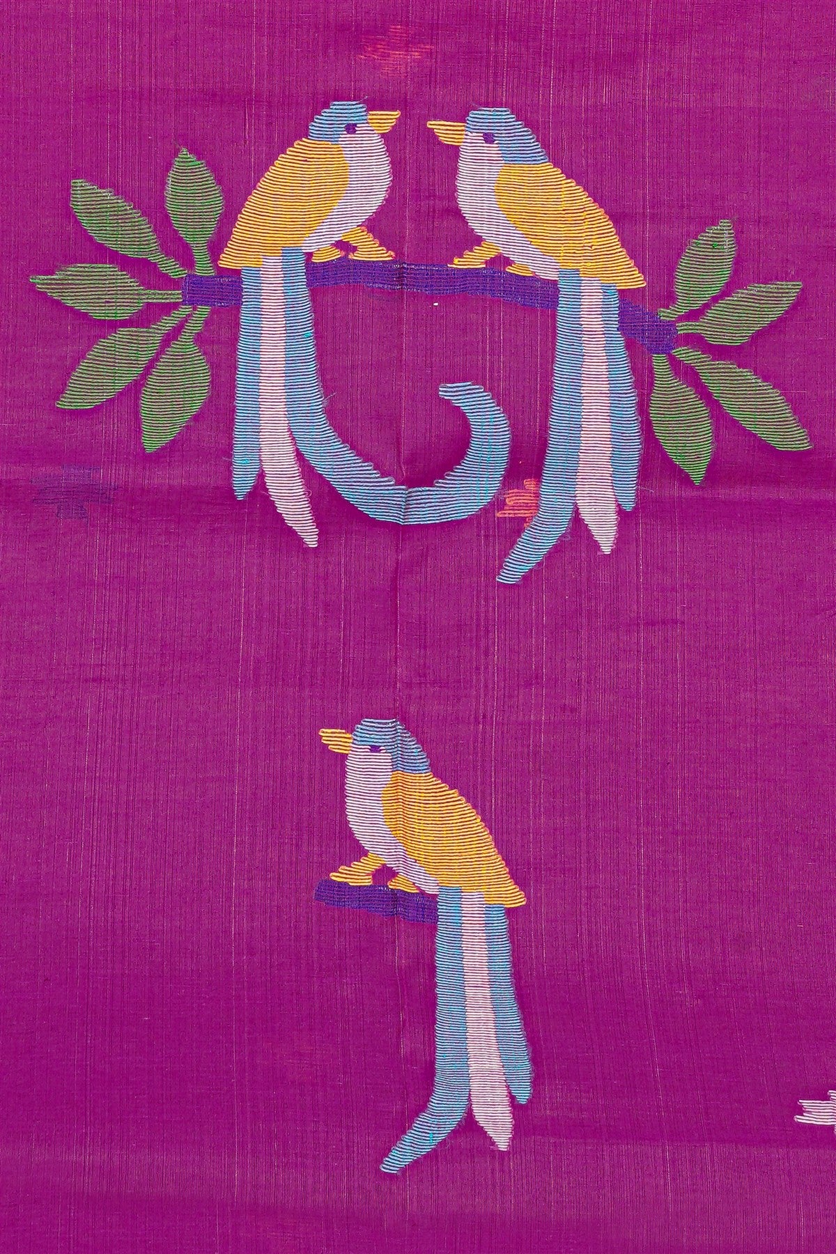 Chanderi Magenta Dress Material