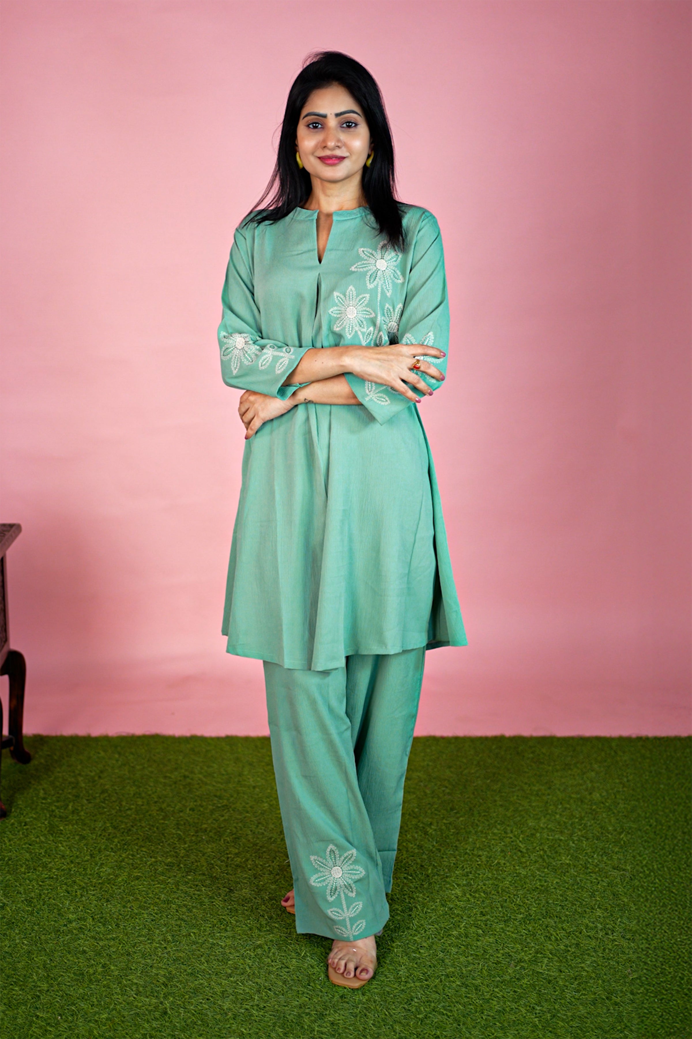 Rayon Twill  Maroon Kurta