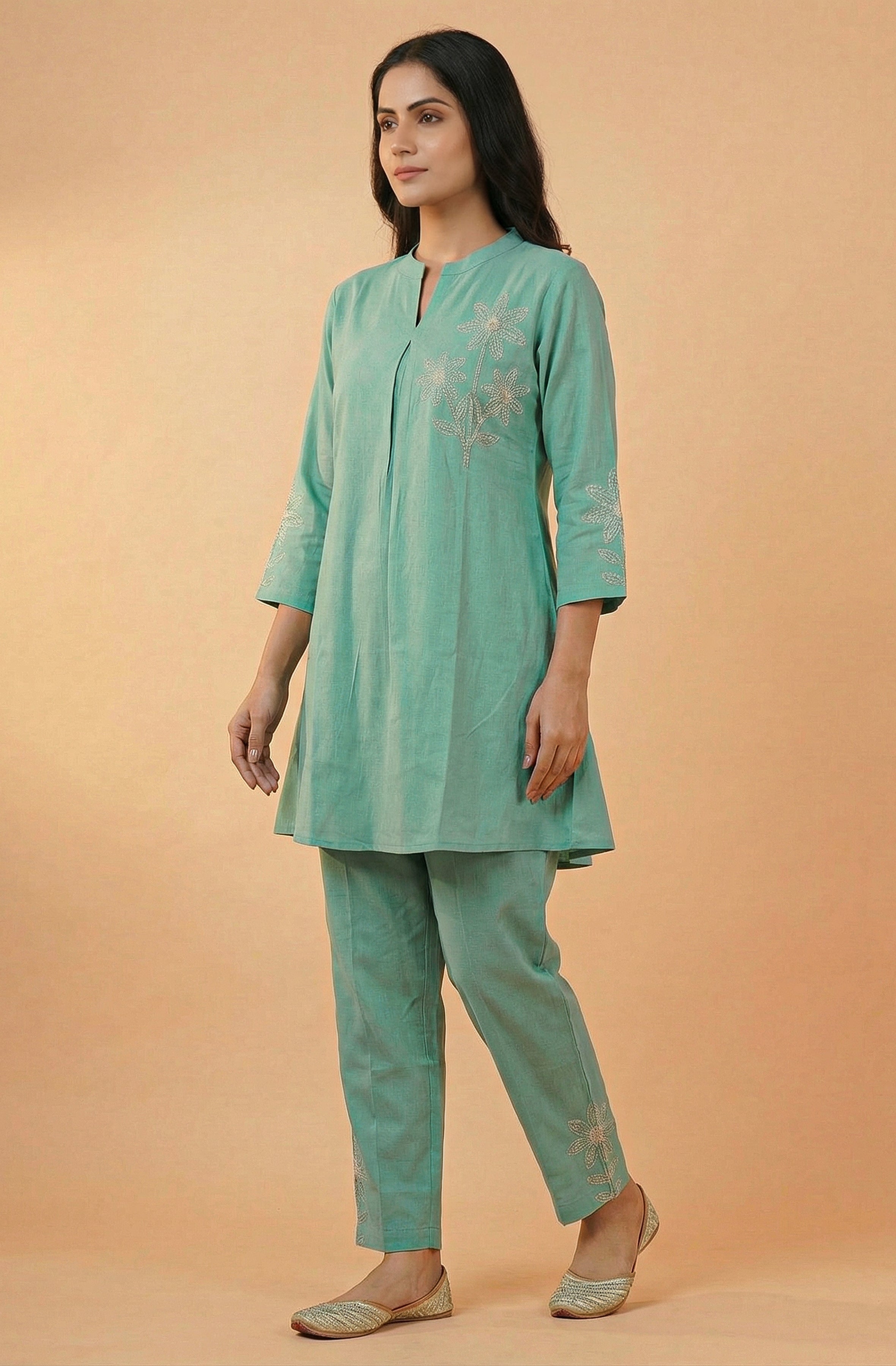 Rayon Twill  Maroon Kurta